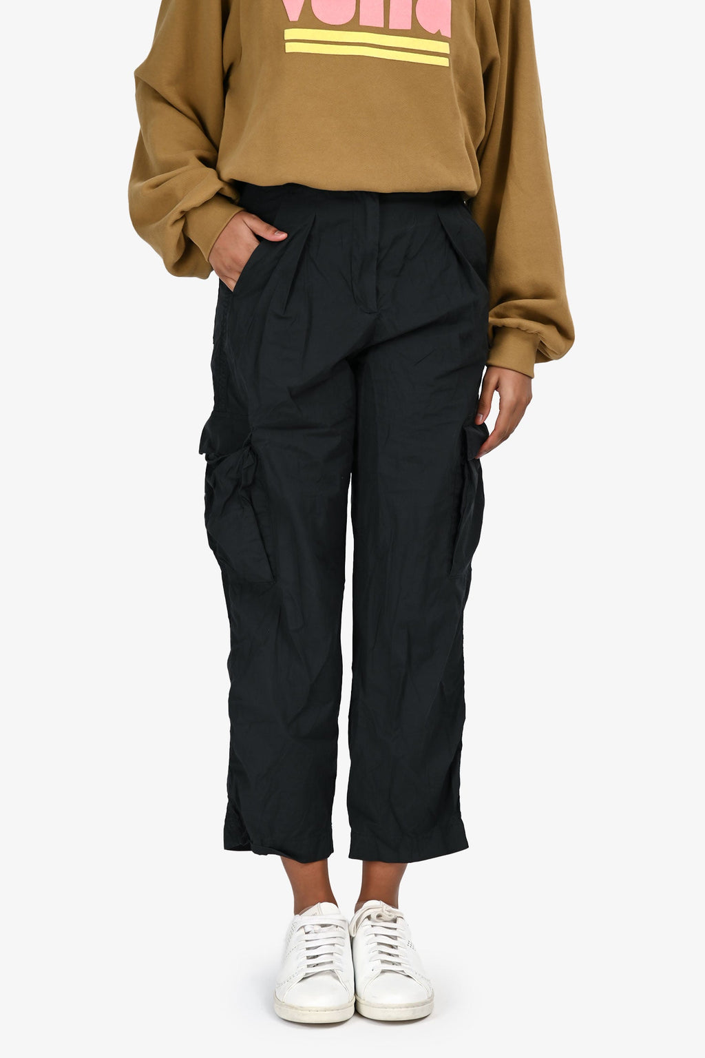Max Mara Studio Black Cargo Pants Size 4