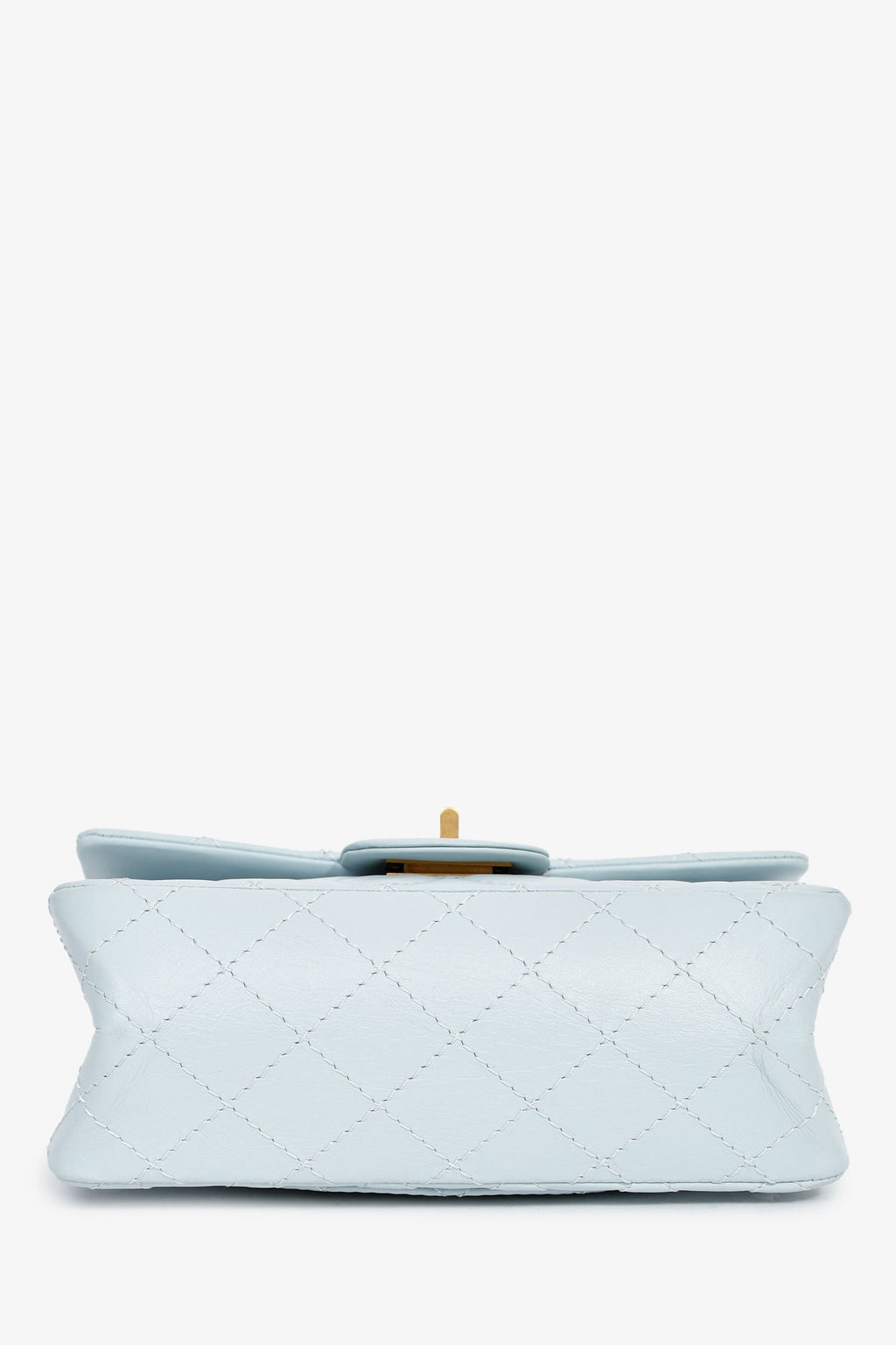 Pre-Loved Chanel™ Blue Calfskin Leather Mini 2.55 Reissue Classic Flap Bag