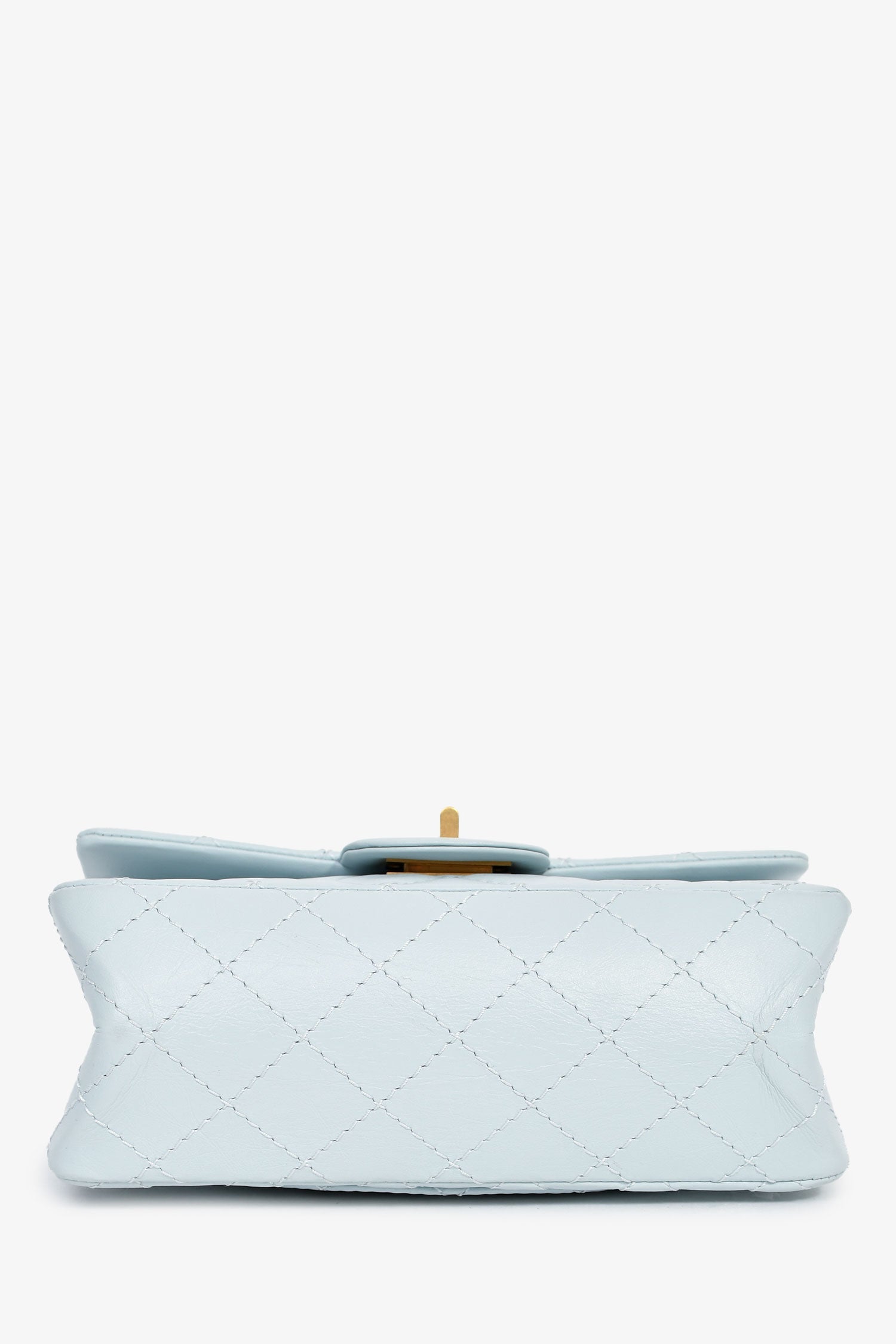 Pre-Loved Chanel™ Blue Calfskin Leather Mini 2.55 Reissue Classic Flap Bag