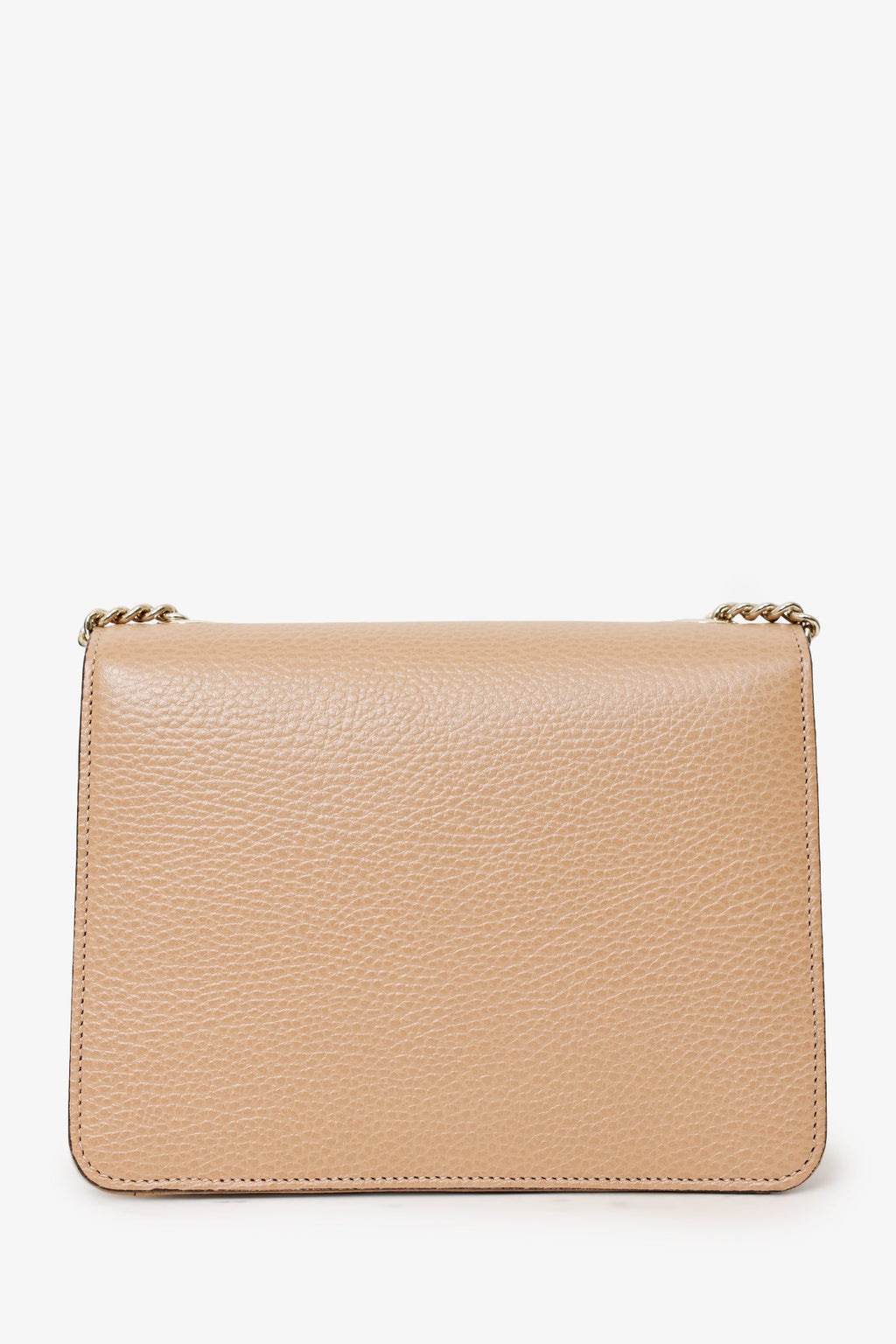 Gucci Beige Leather Interlocking G Small Dollar Crossbody Bag