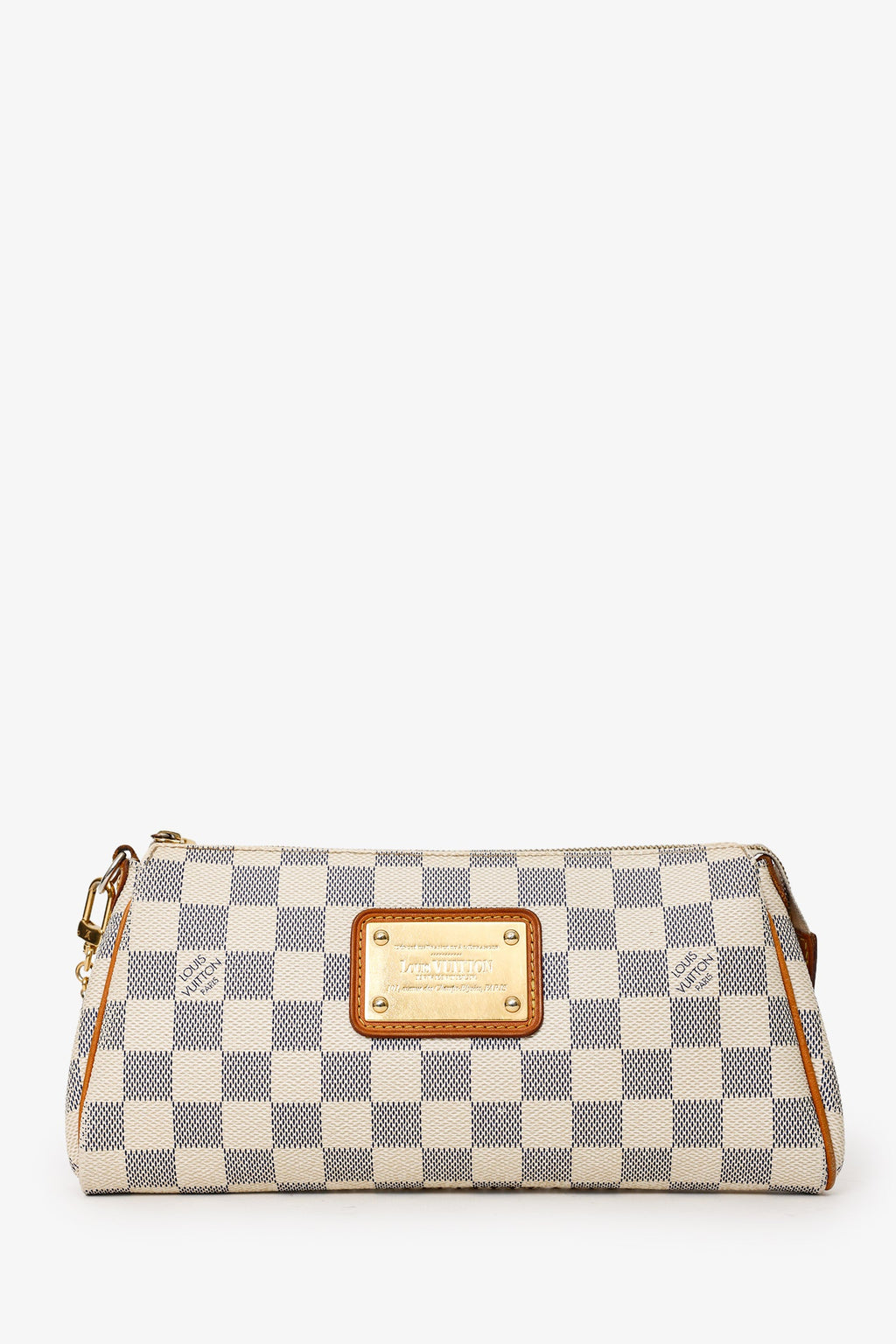 Louis Vuitton 2012 Damier Azur Pochette Eva Chain Shoulder Bag With Strap