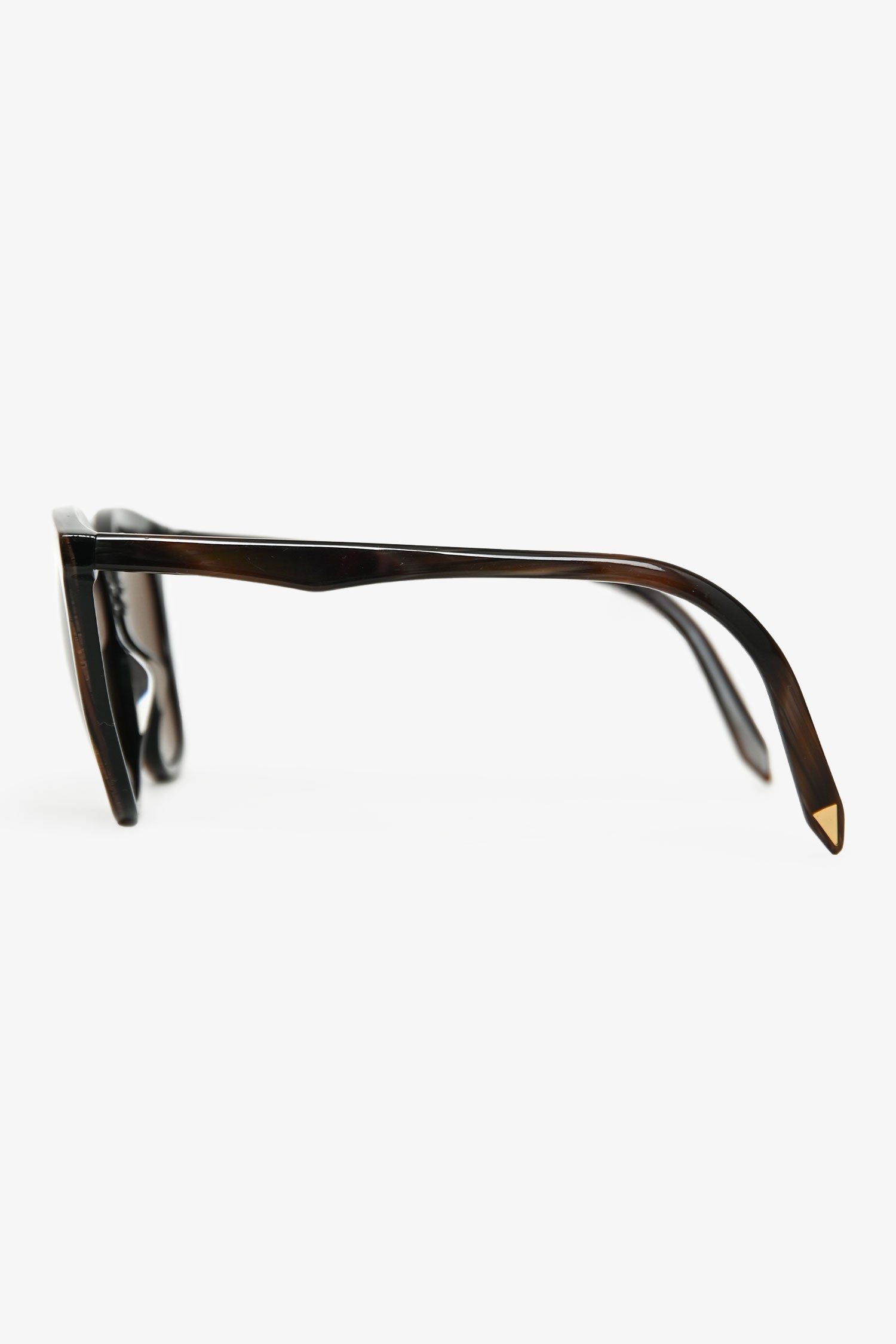Victoria Beckham Brown Cut Away Kitten Sunglasses