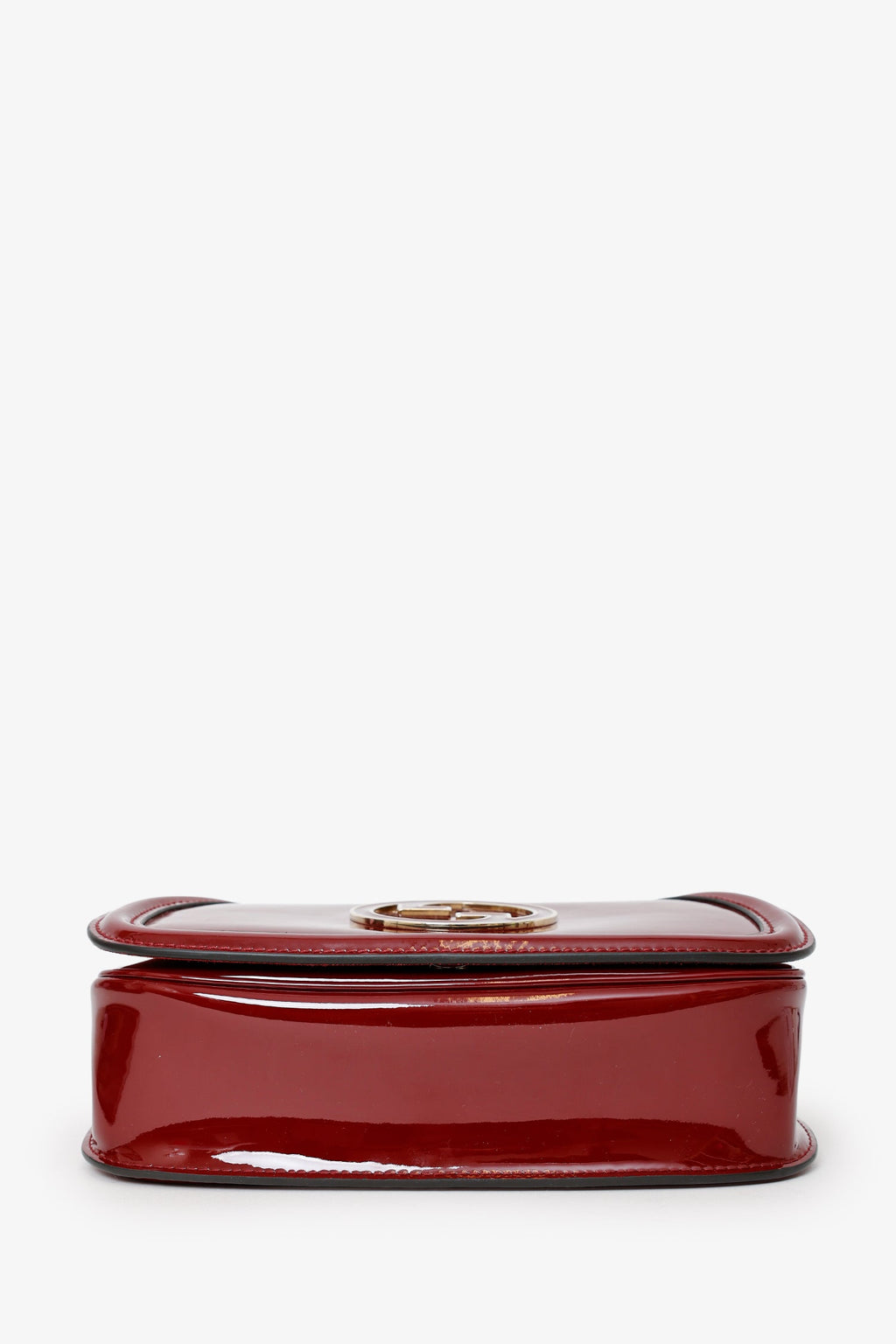 Gucci Burgundy Patent Medium Blondie Chain Bag