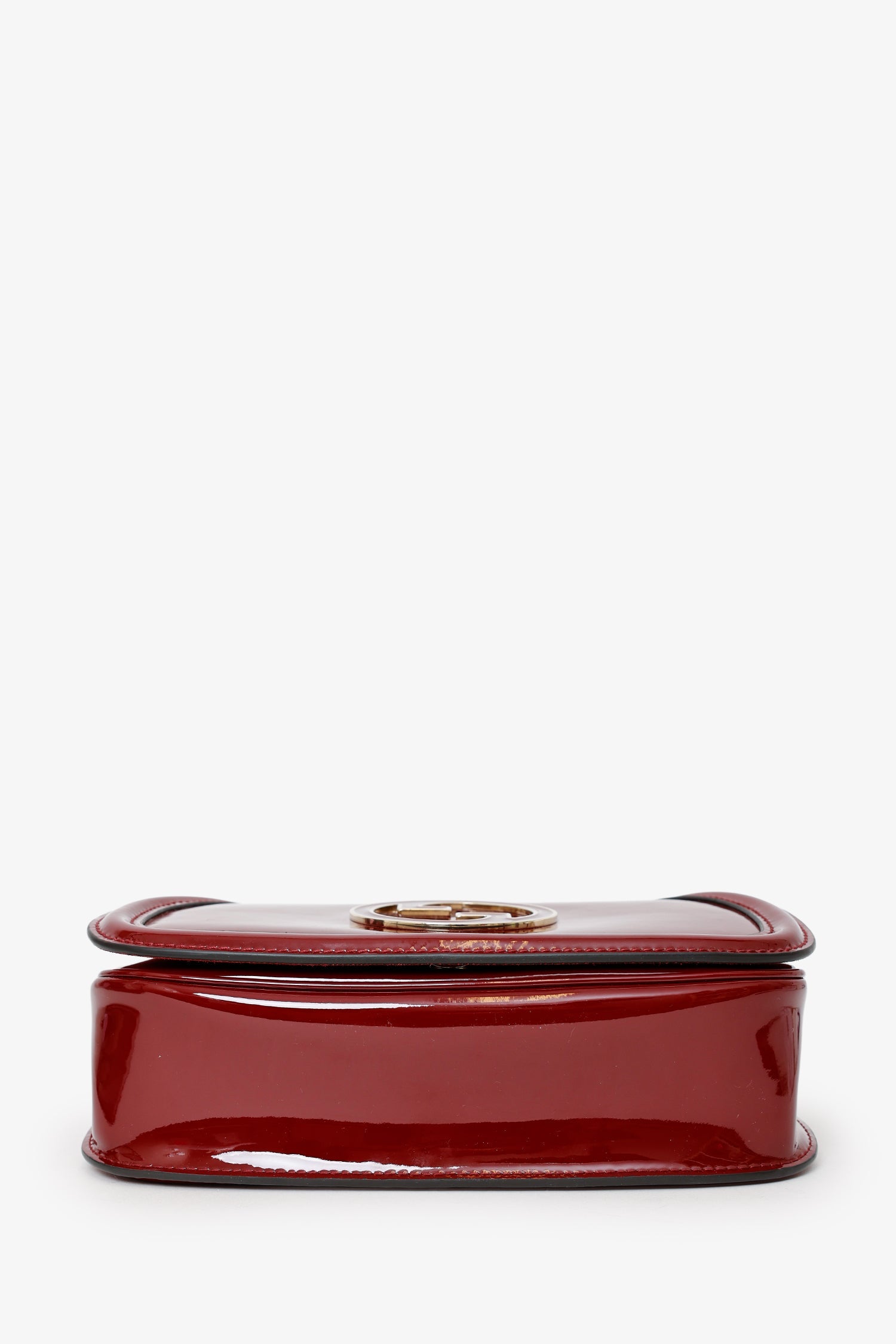 Gucci Burgundy Patent Medium Blondie Chain Bag