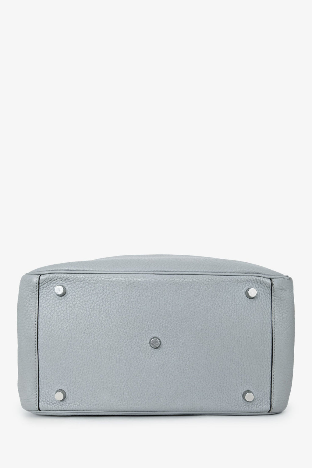 Hermès 2015 Light Grey Clemence Leather Lindy 30