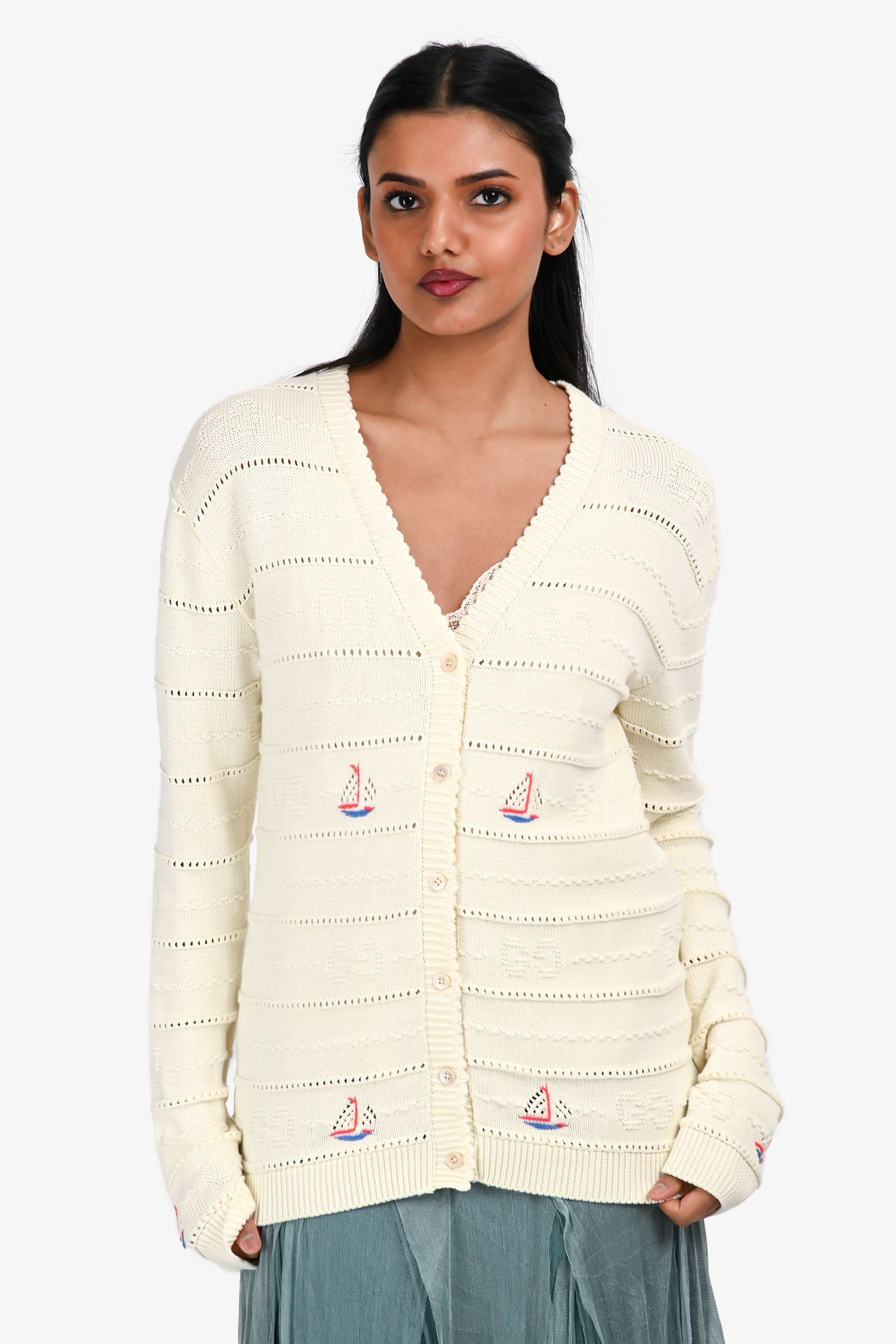Gucci Cream Sailor Boat GG Monogram igan Size 12+