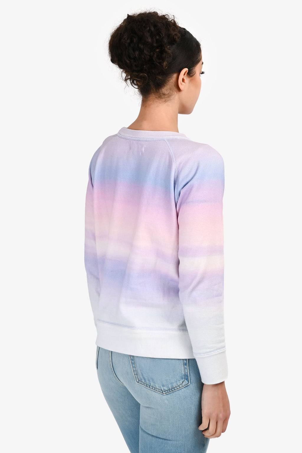 Isabel Marant Étoile Cotton Tie Dye Ombre 'Milly' Logo Sweatshirt Size 38