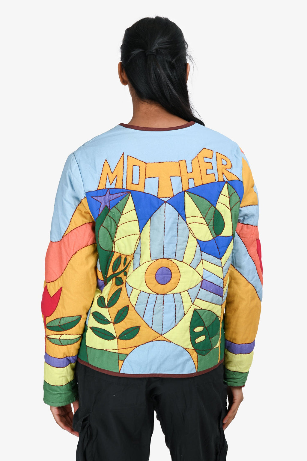 Mother Multicolour 'On-The-Fringe' Quilted Jacket Size S