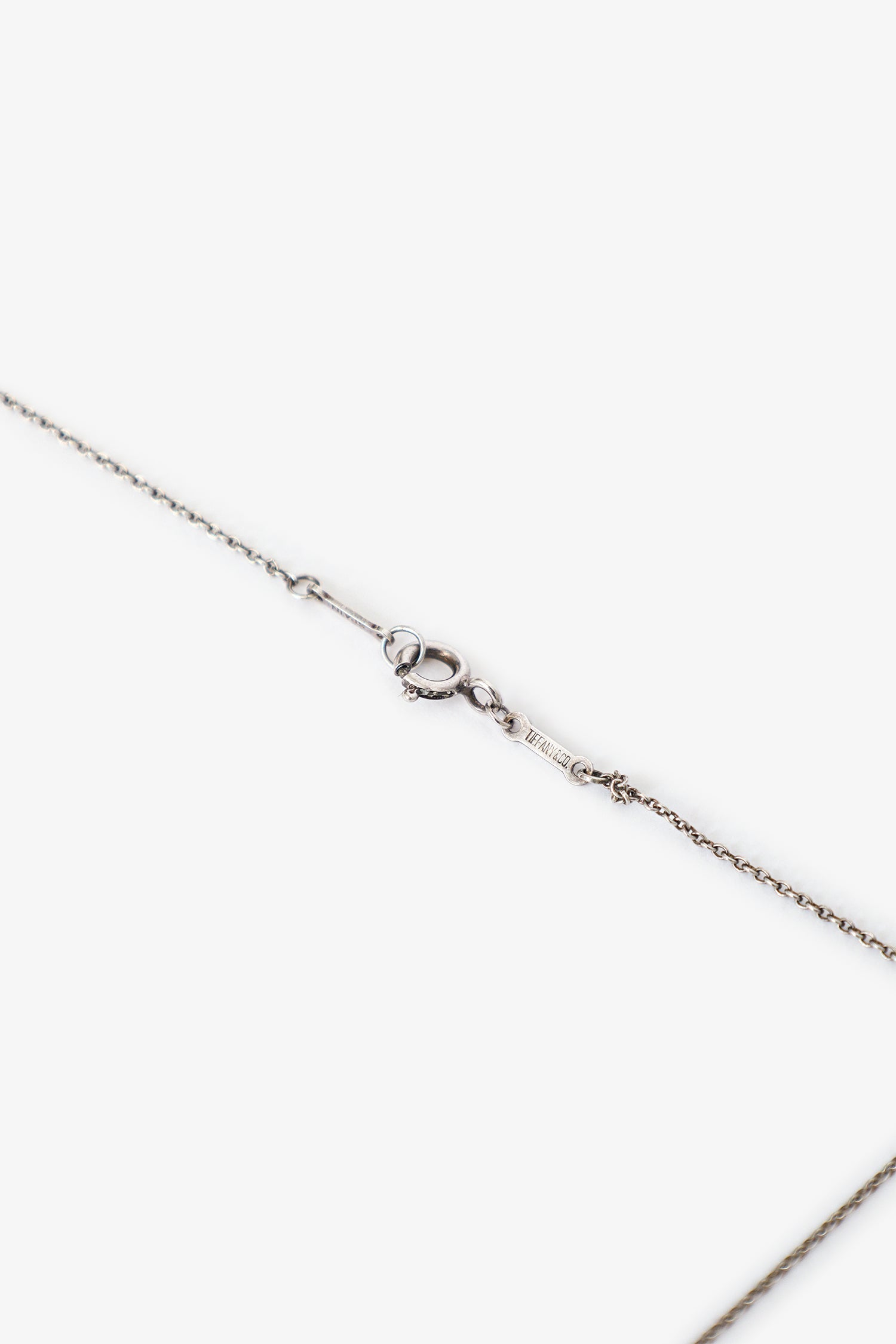 Tiffany & Co Silver Elsa Peretti Sterling Silver Floating Full Heart Necklace