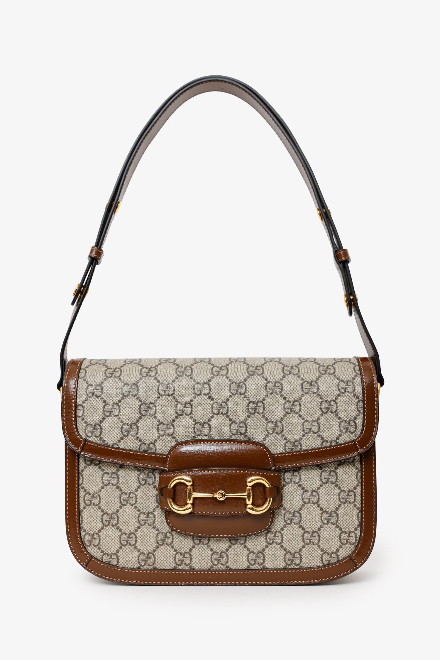 Gucci GG Supreme Horsebit 1955 Medium Shoulder Bag