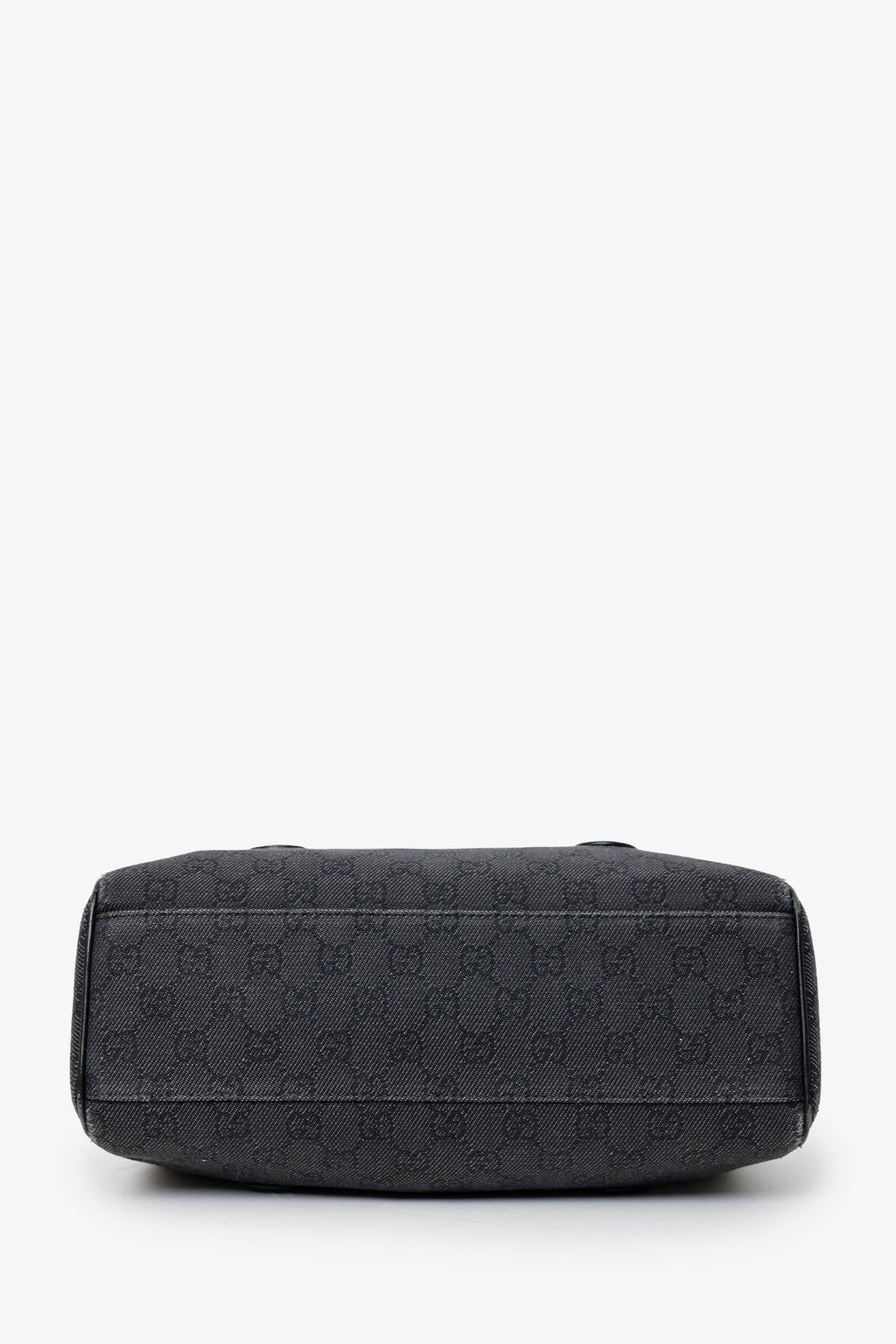 Gucci Black GG Canvas/Leather Boston Bag