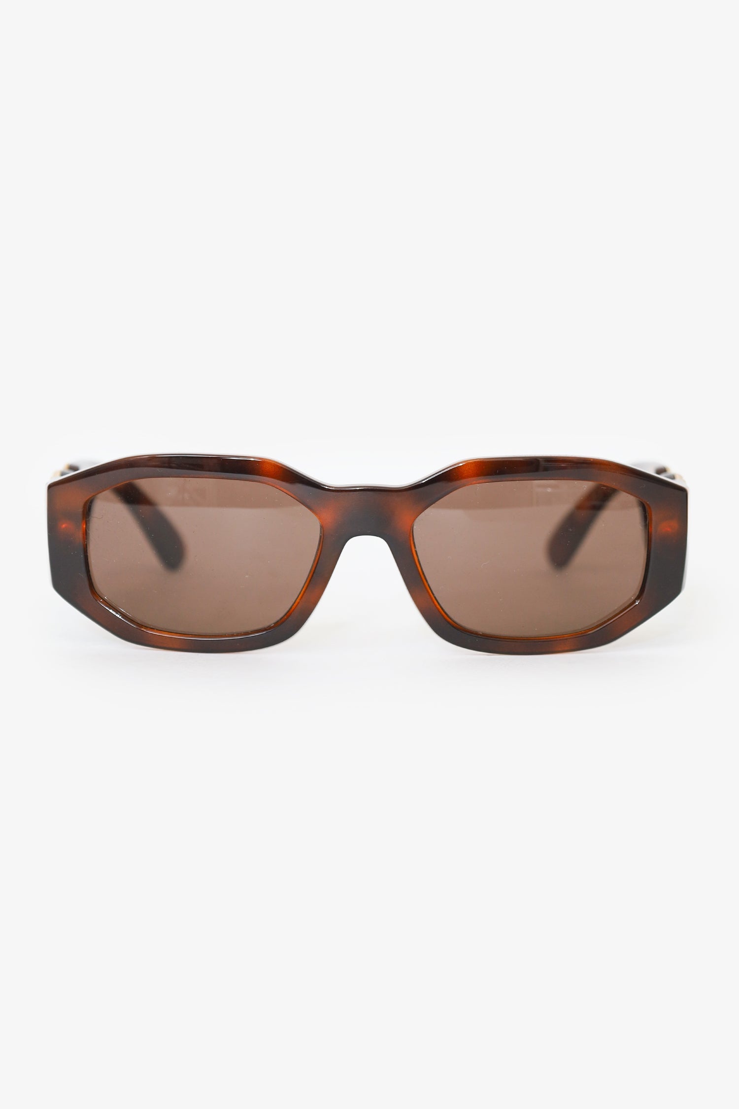 Versace Tortoiseshell Medusa Sunglasses