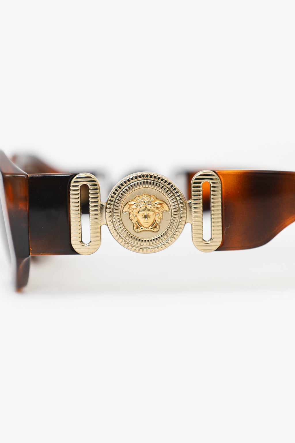 Versace Tortoiseshell Medusa Sunglasses
