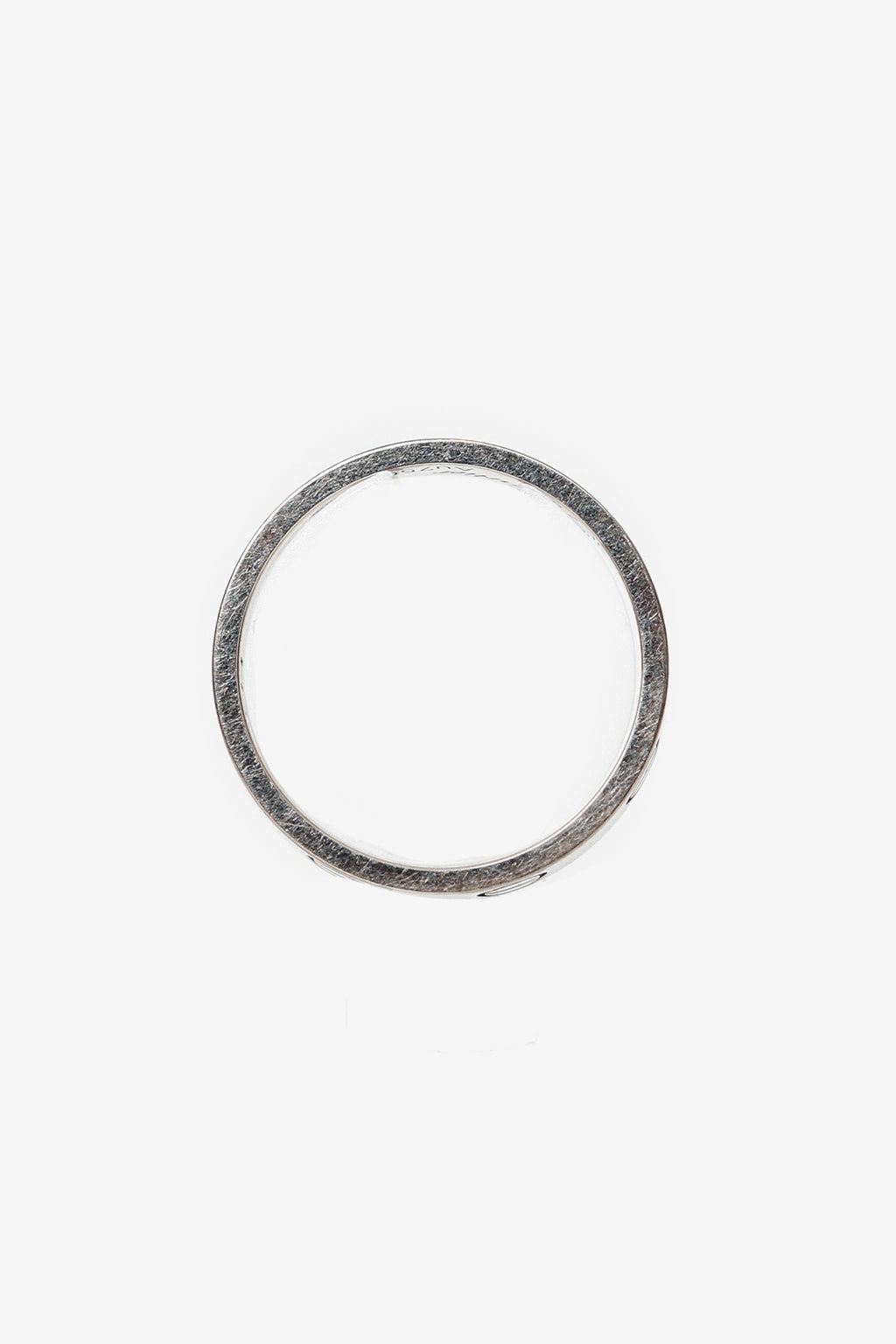 Cartier 18K White Gold Small Model LOVE Ring With Customized Engraving Size 49