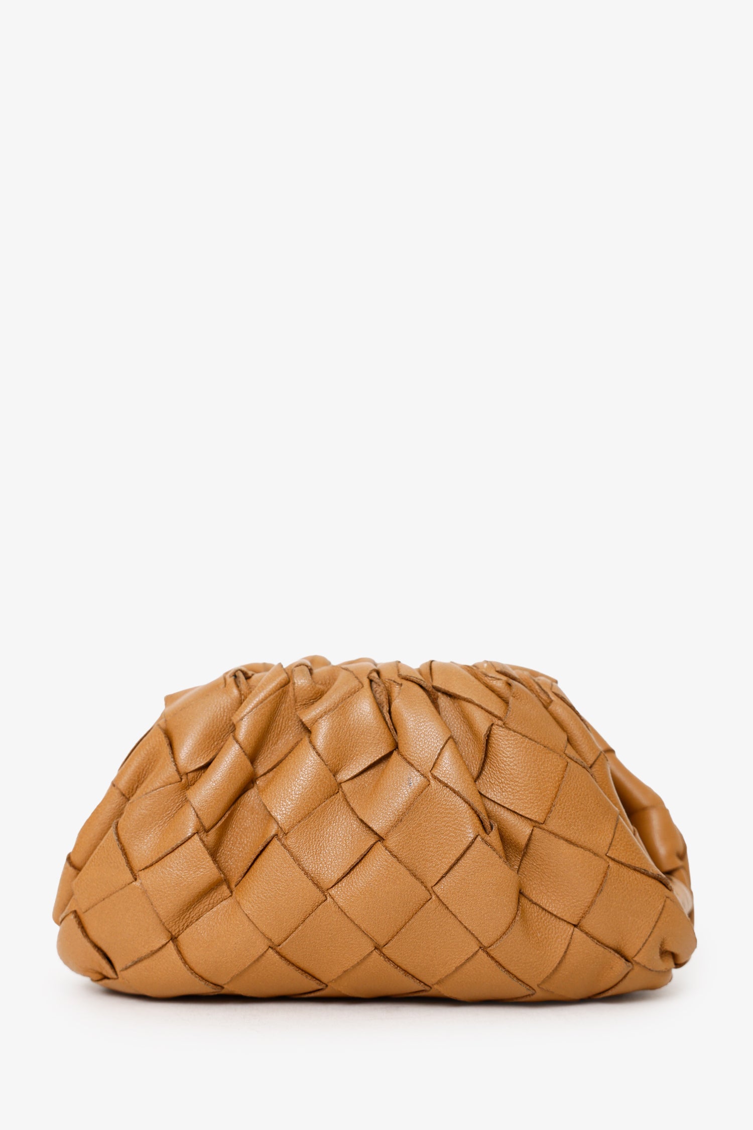 Bottega Veneta Brown Napa Intrecciato Leather Extra Mini Pouch
