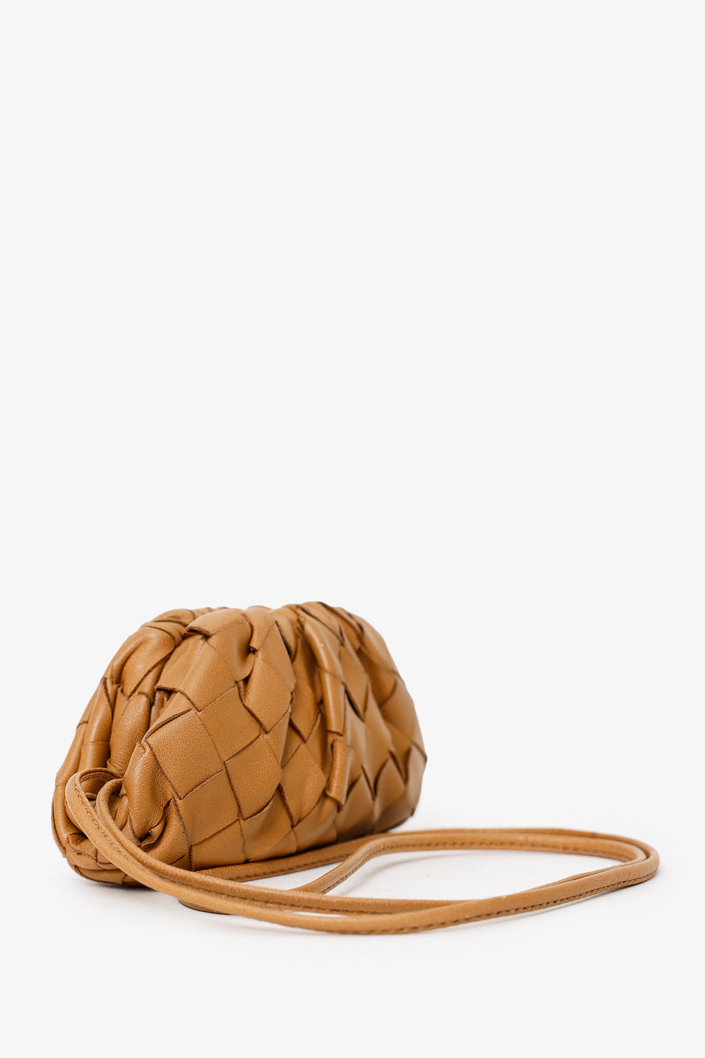 Bottega Veneta Brown Napa Intrecciato Leather Extra Mini Pouch