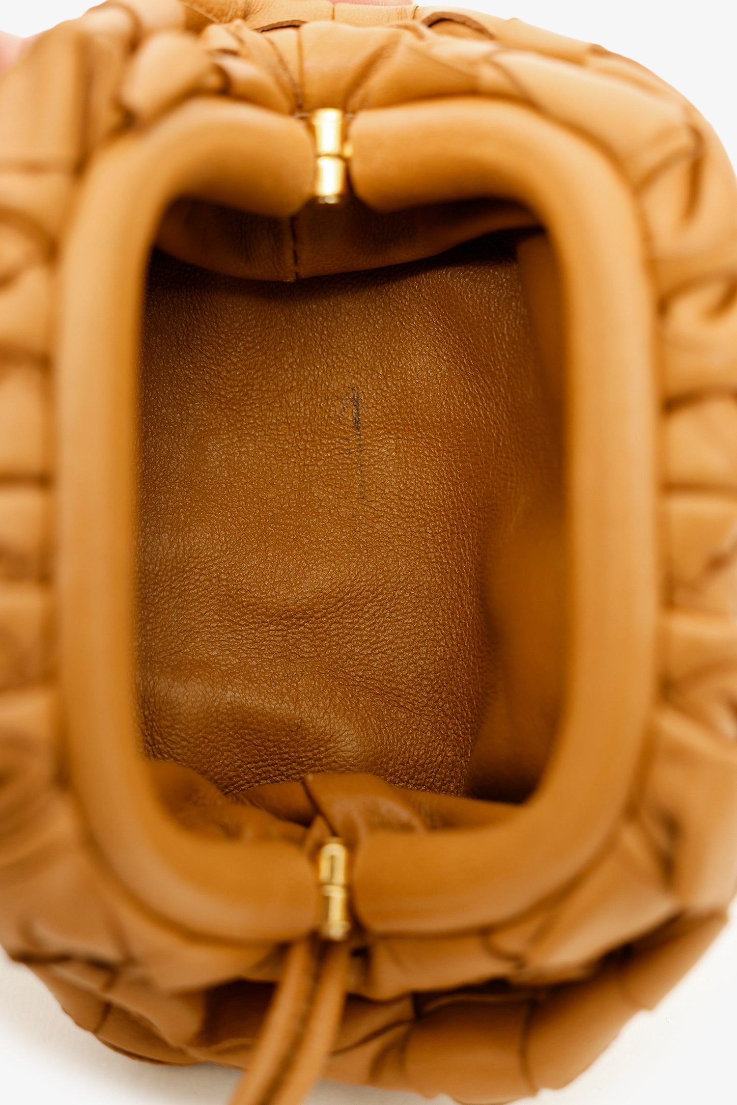 Bottega Veneta Brown Napa Intrecciato Leather Extra Mini Pouch