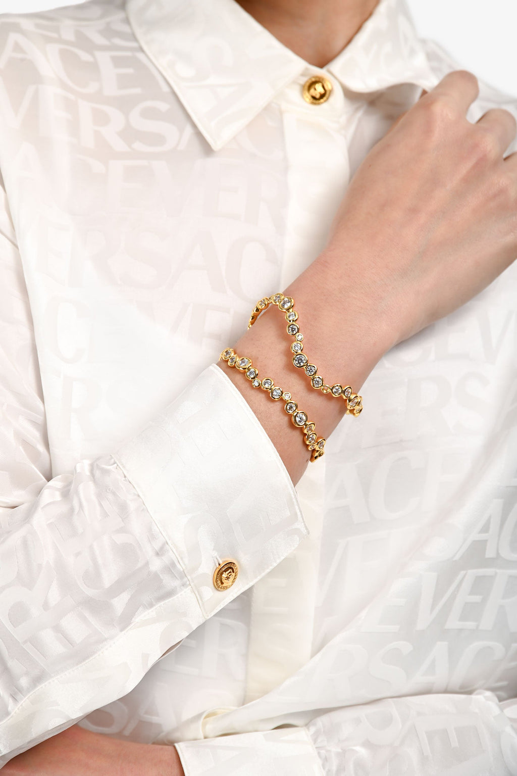 Alexis Bittar 14k Gold Plated Brass Asterales Open Wave Cuff Bracelet