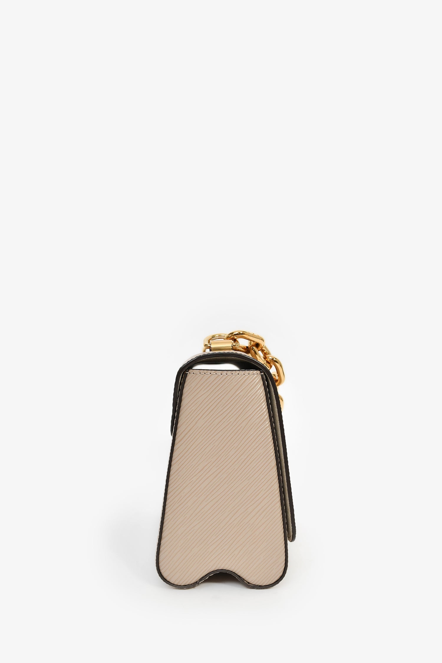 Louis Vuitton Brown/Gold Leather Twist MM Shoulder Bag