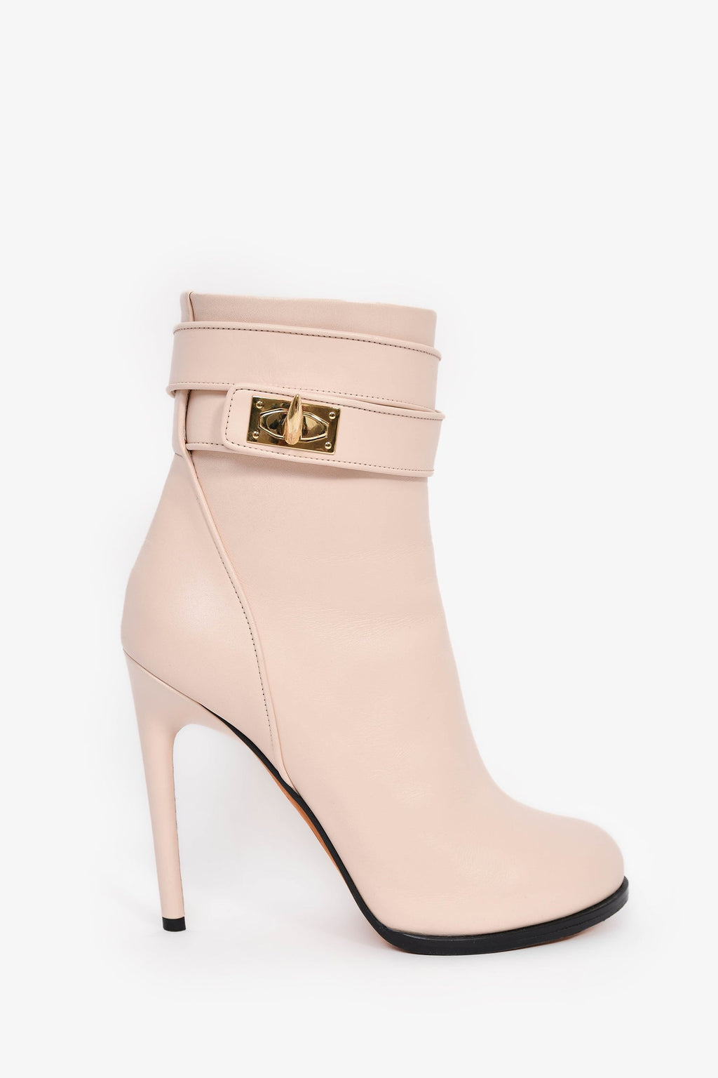 Givenchy Blush Pink Heeled Ankle 'Shark' Boots Size 37.5