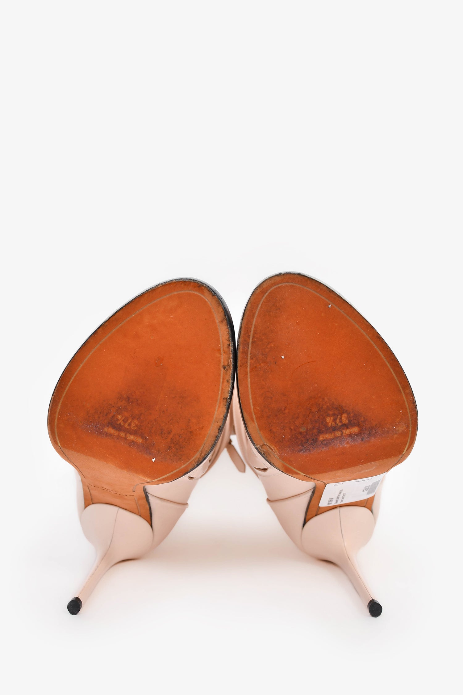 Givenchy Blush Pink Heeled Ankle 'Shark' Boots Size 37.5