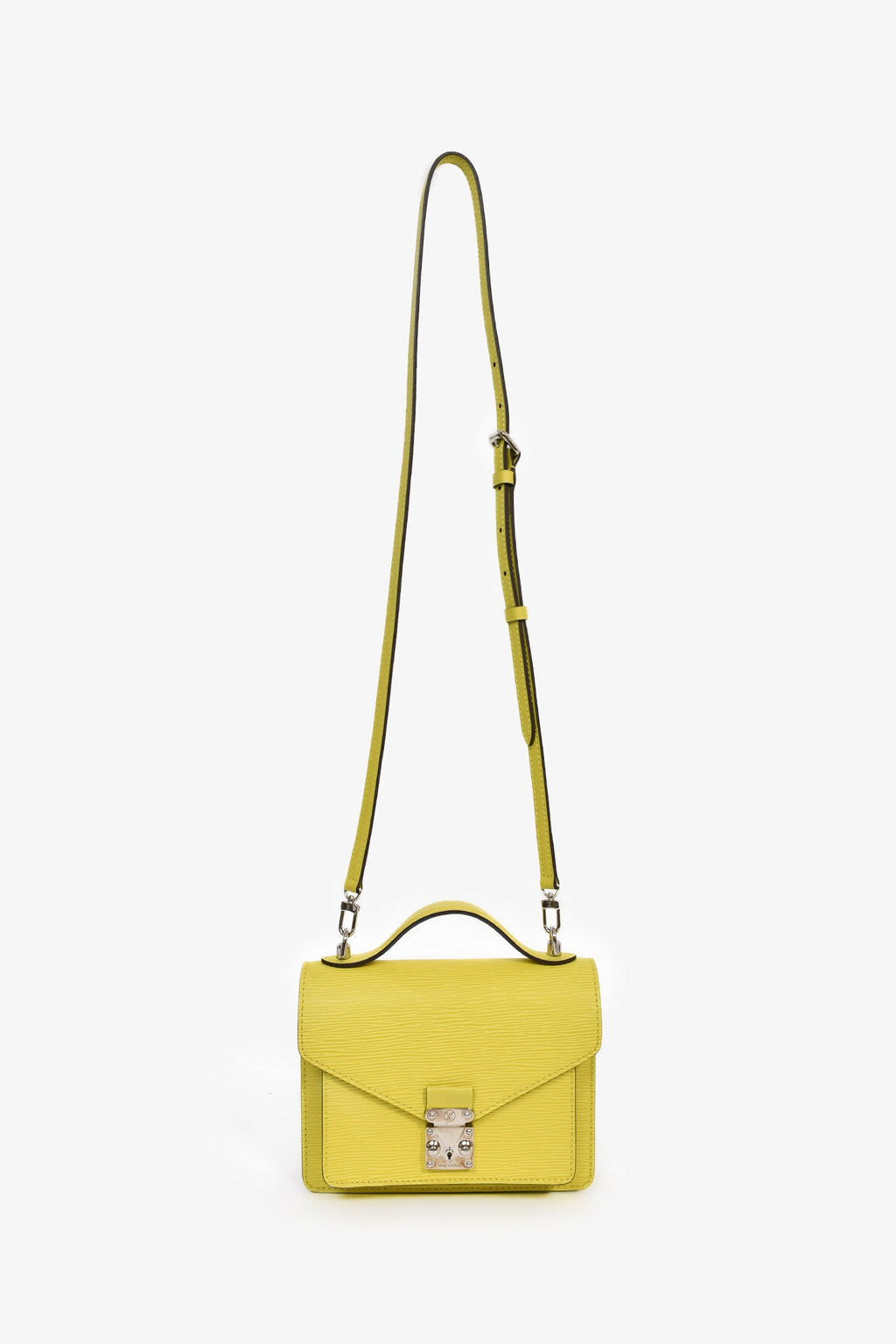 Louis Vuitton Citron Epi Leather 'Monceau' BB Top Handle with Strap
