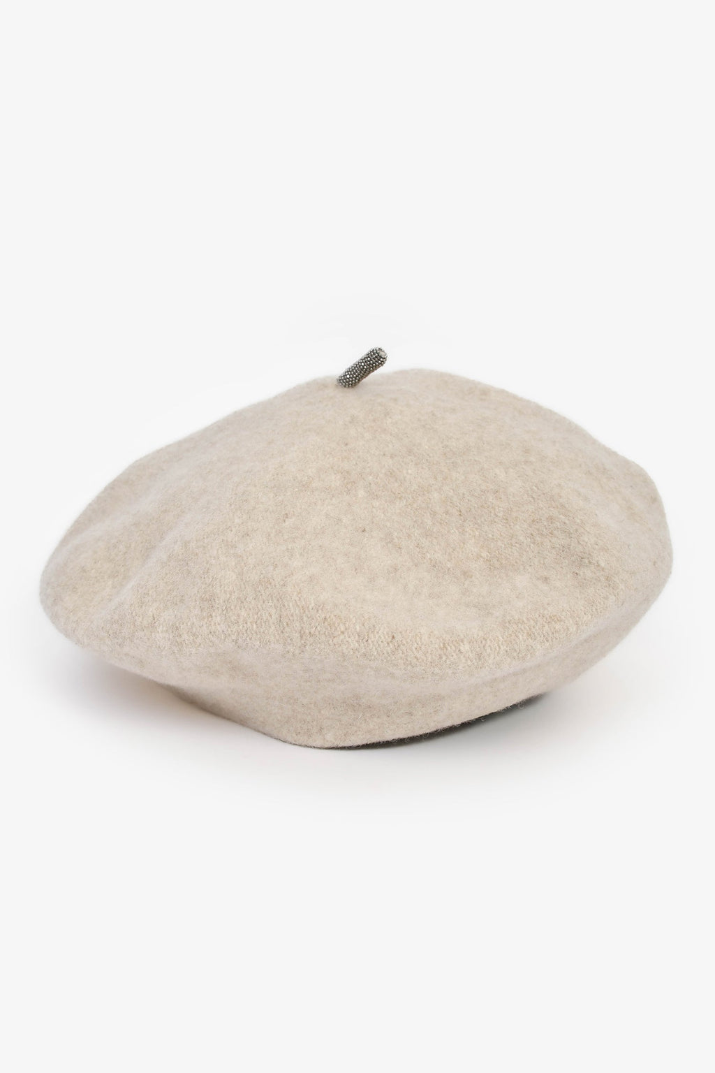 Brunello Cucinelli Beige Wool Beret