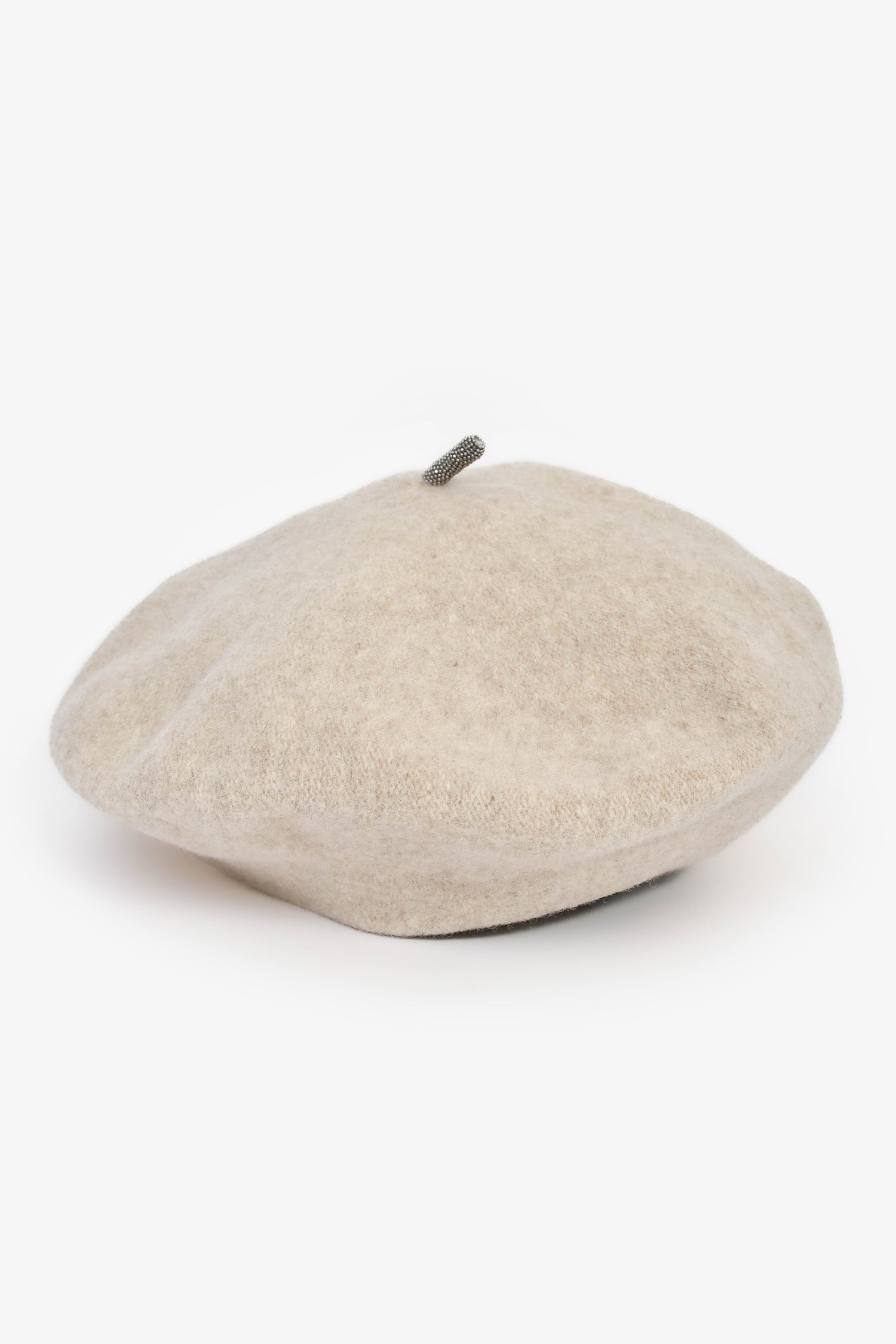 Brunello Cucinelli Beige Wool Beret