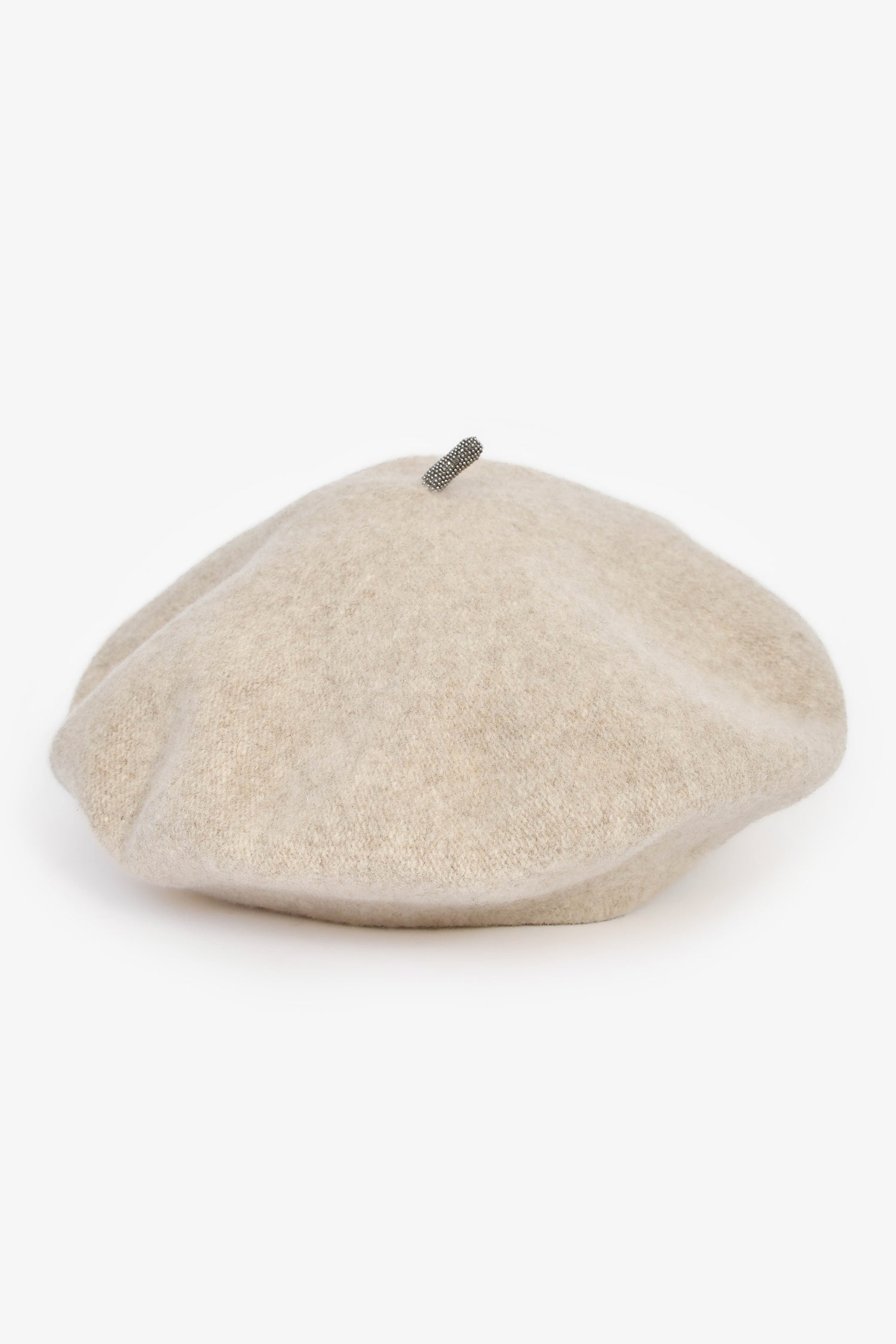 Brunello Cucinelli Beige Wool Beret