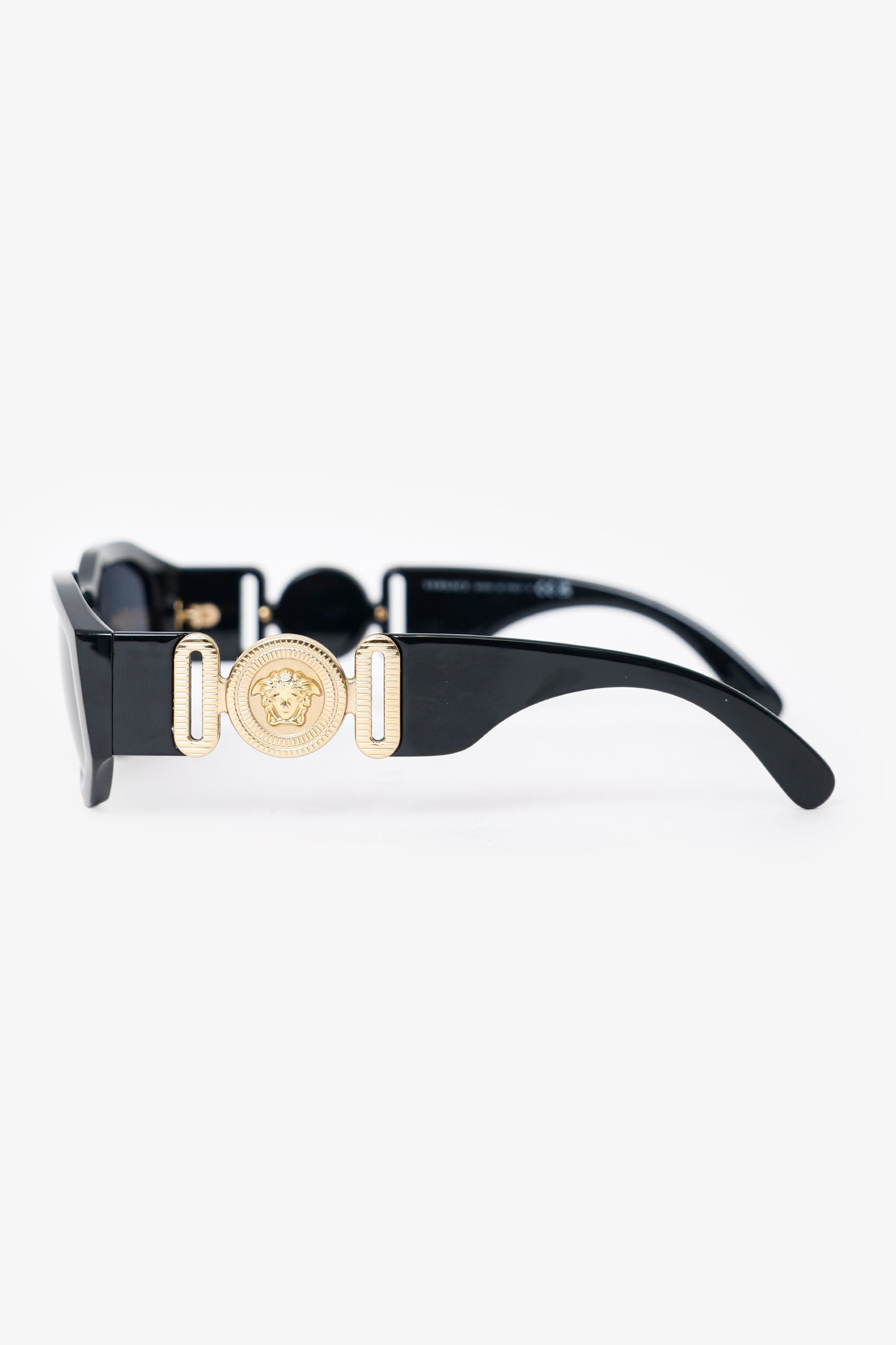 Versace Black Frame Medusa Sunglasses