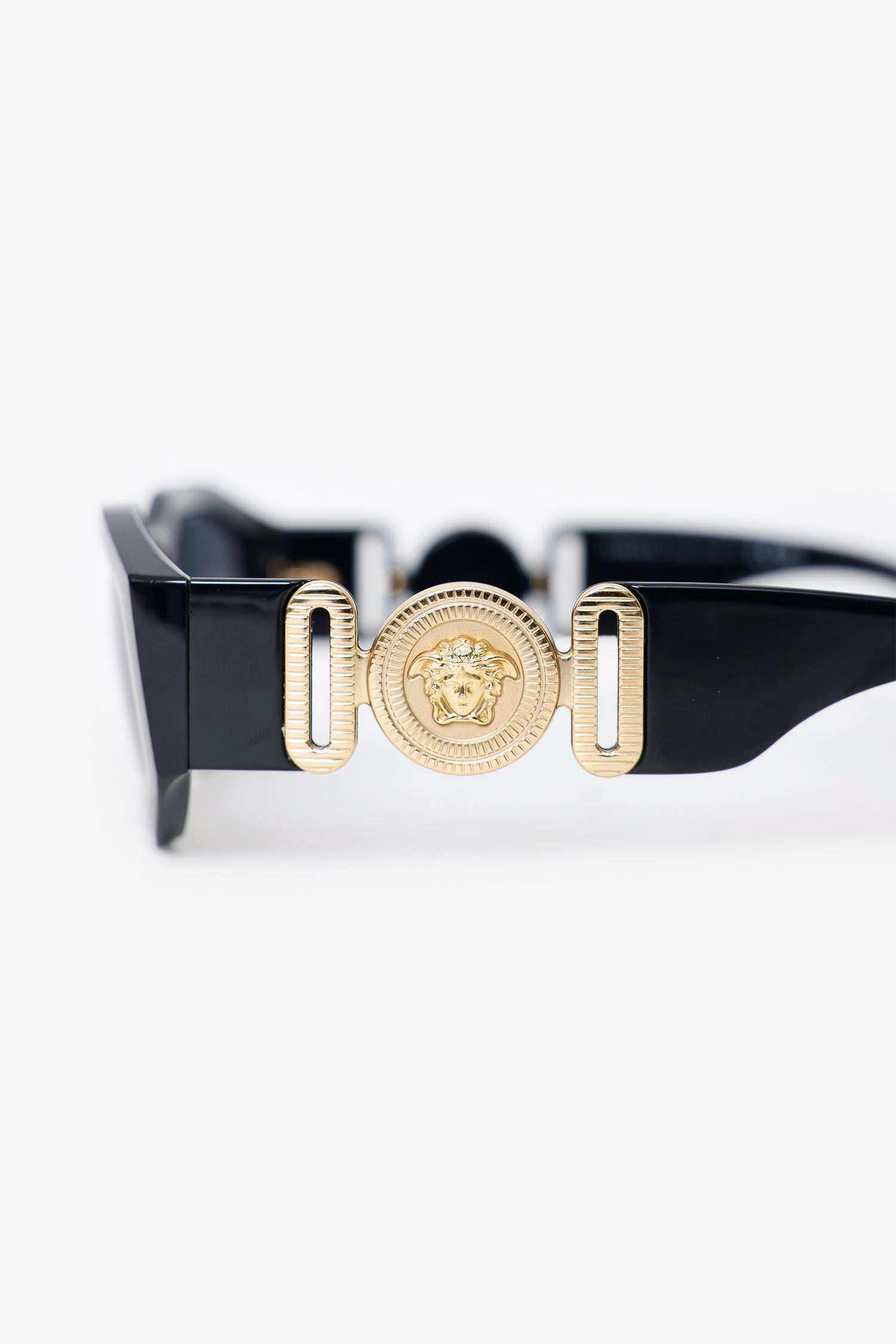 Versace Black Frame Medusa Sunglasses