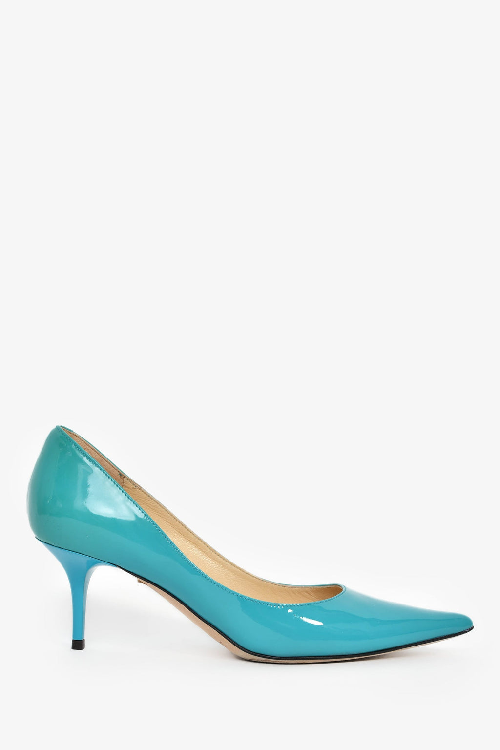 Jimmy Choo Turquoise Patent Leather Pumps Size 36