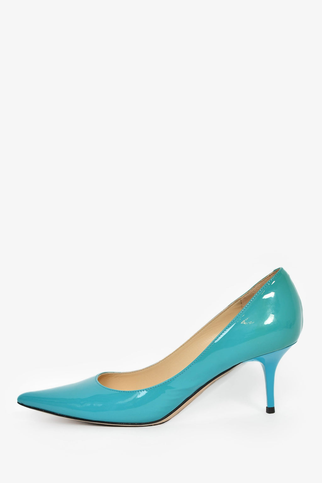 Jimmy Choo Turquoise Patent Leather Pumps Size 36