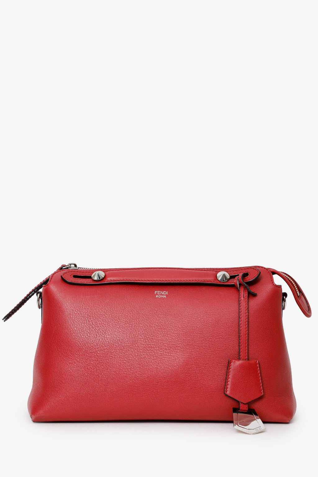 Fendi Red Leather Small By The Way Crossbody