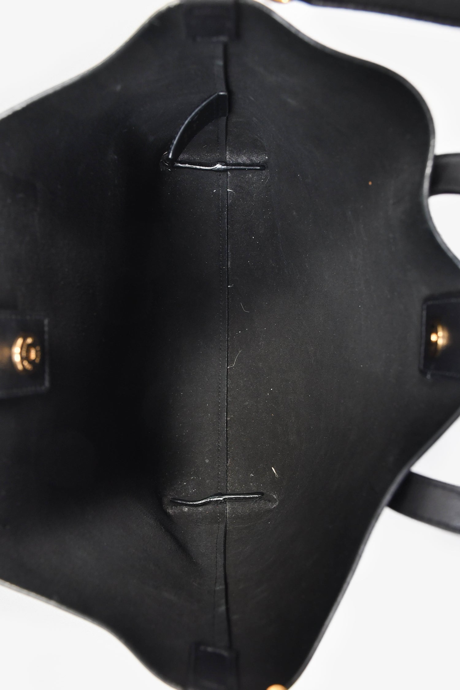 Yves Saint Laurent 2022 Black Leather Small 'Shopping Toy' Tote With Strap