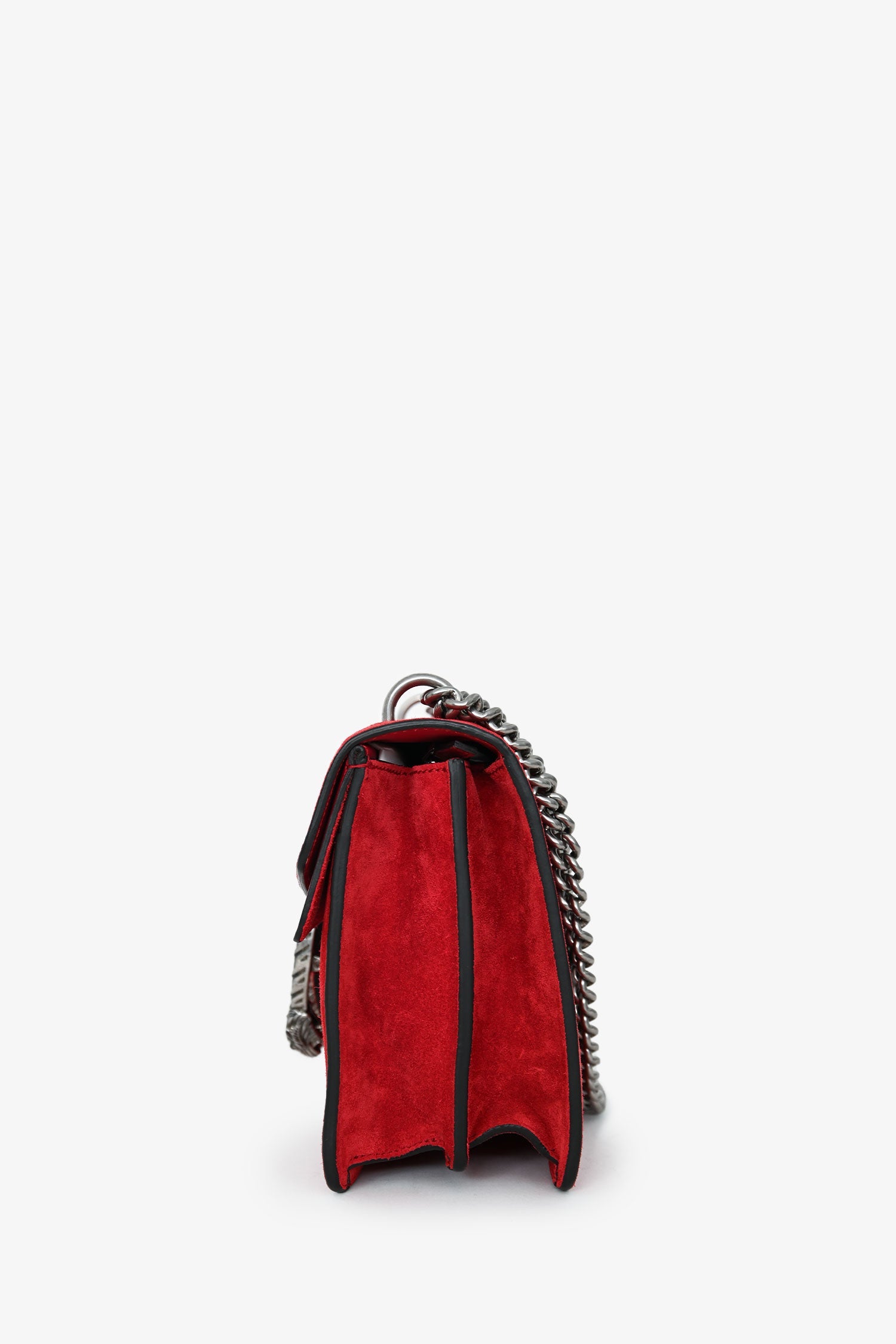 Gucci Red Suede 'Dionysus' Medium Shoulder Bag