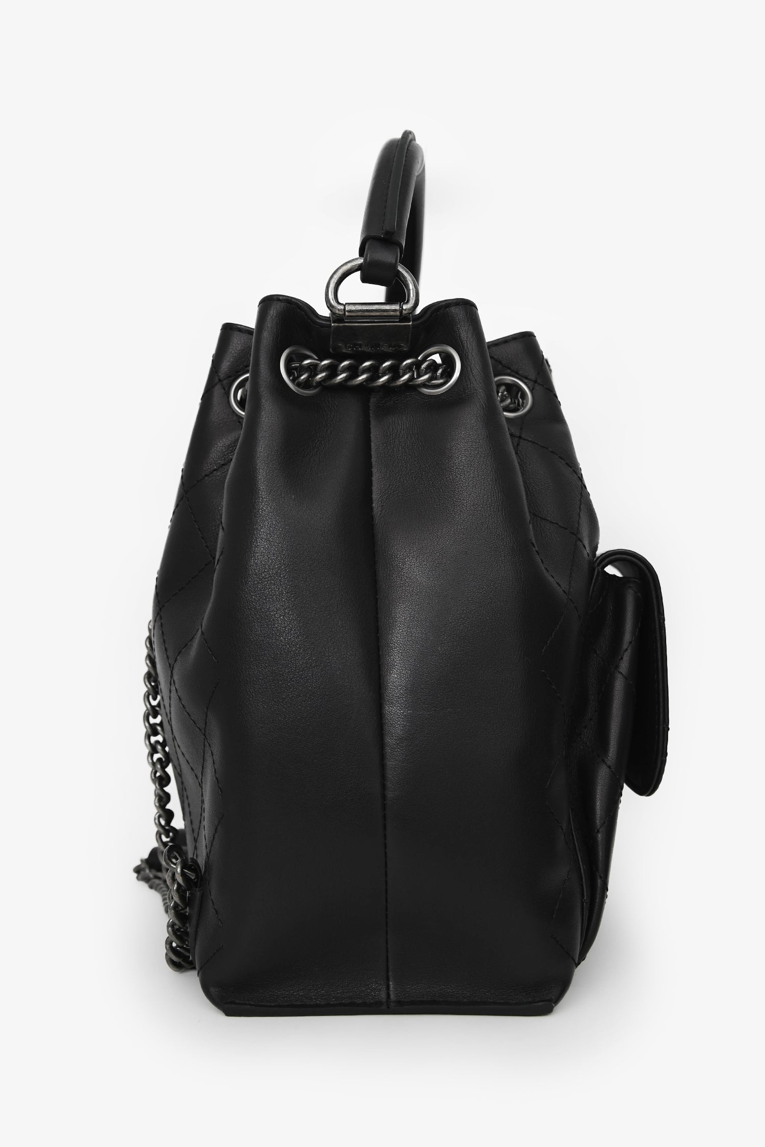 Pre-Loved Chanel™ 2016 Black Quilted Calfskin Leather Medium Urban Luxury Backpack