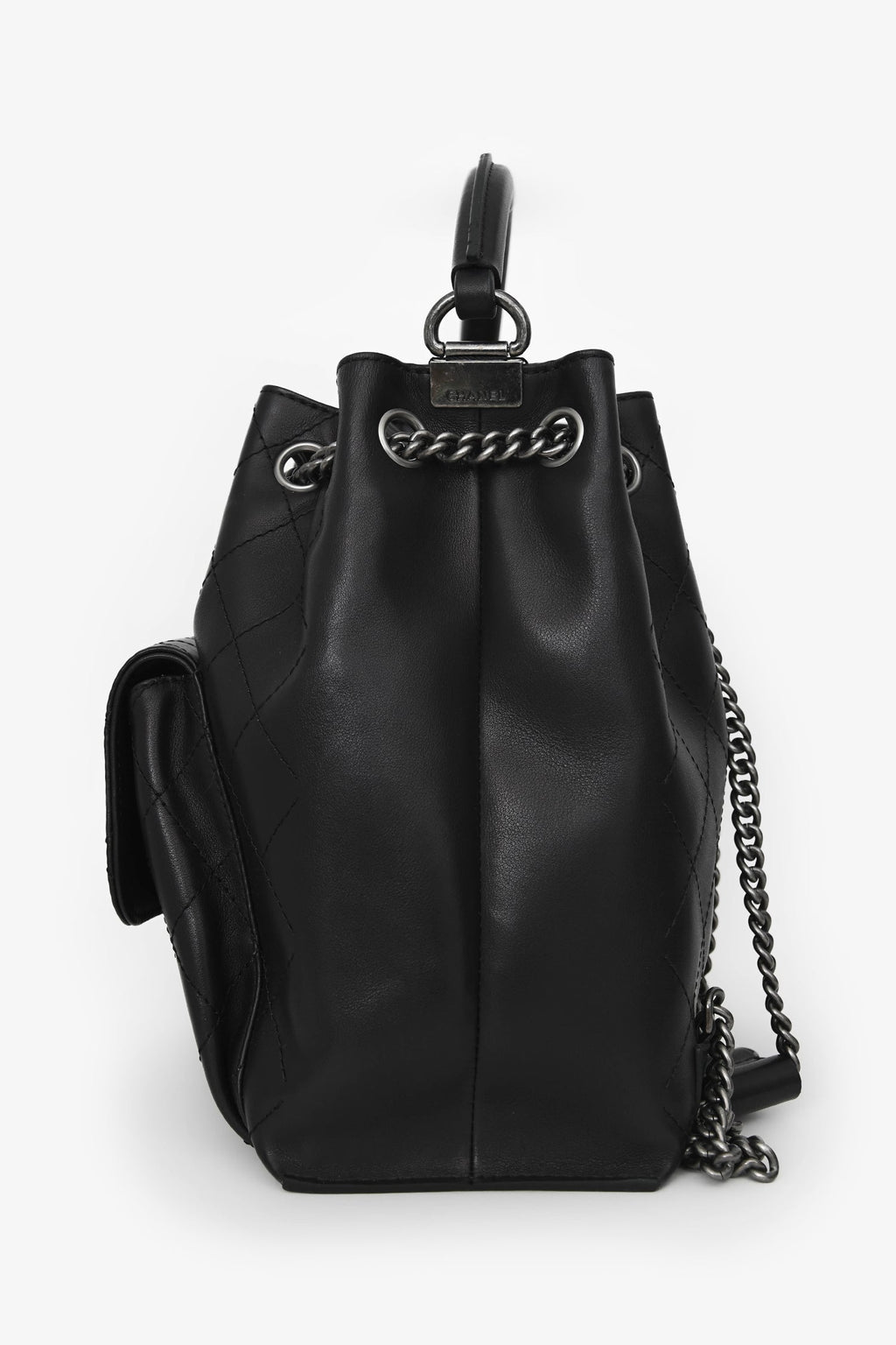 Pre-Loved Chanel™ 2016 Black Quilted Calfskin Leather Medium Urban Luxury Backpack