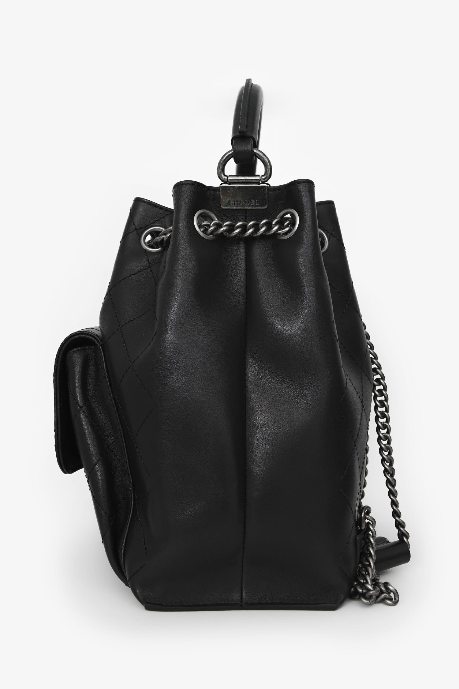 Pre-Loved Chanel™ 2016 Black Quilted Calfskin Leather Medium Urban Luxury Backpack
