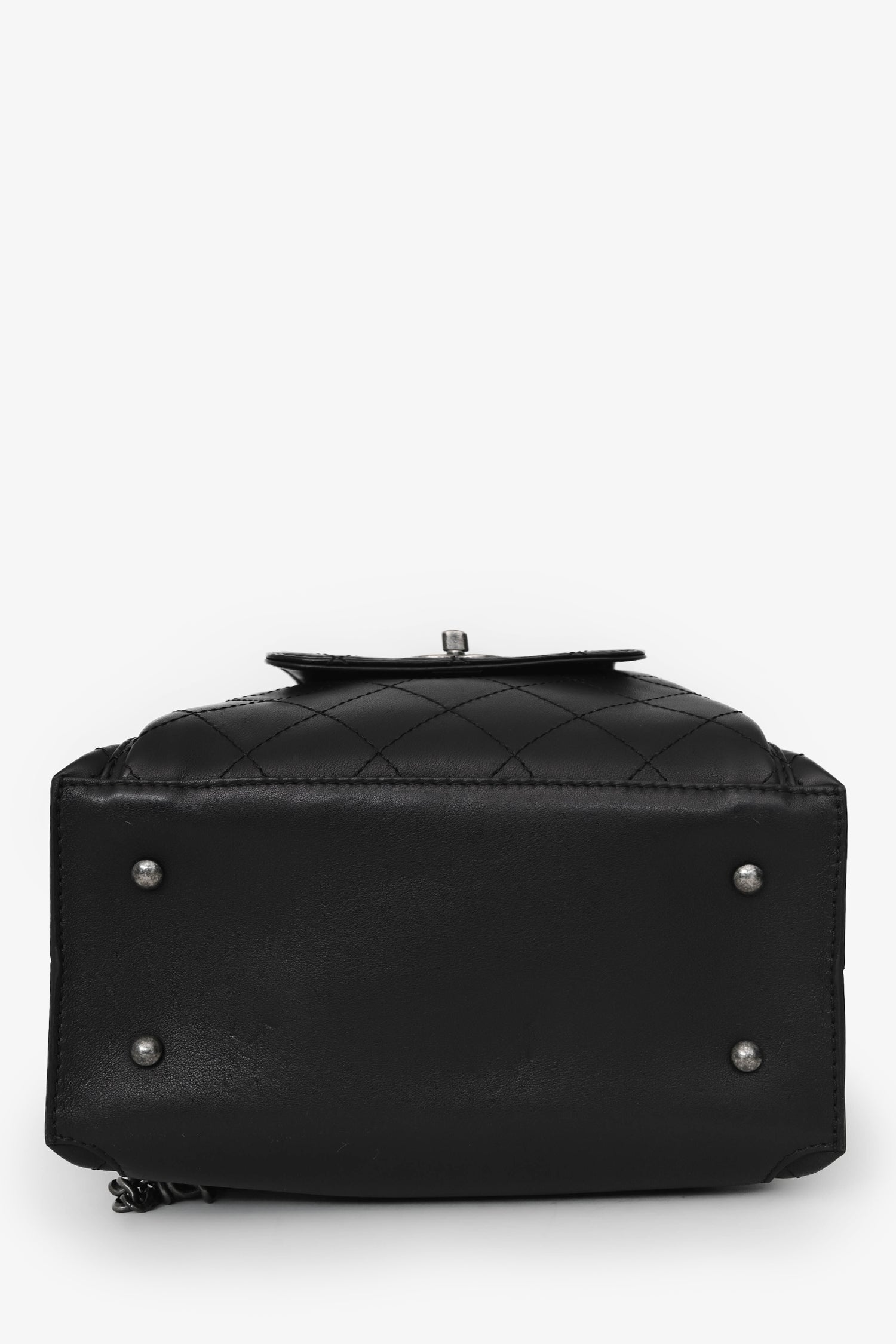 Pre-Loved Chanel™ 2016 Black Quilted Calfskin Leather Medium Urban Luxury Backpack
