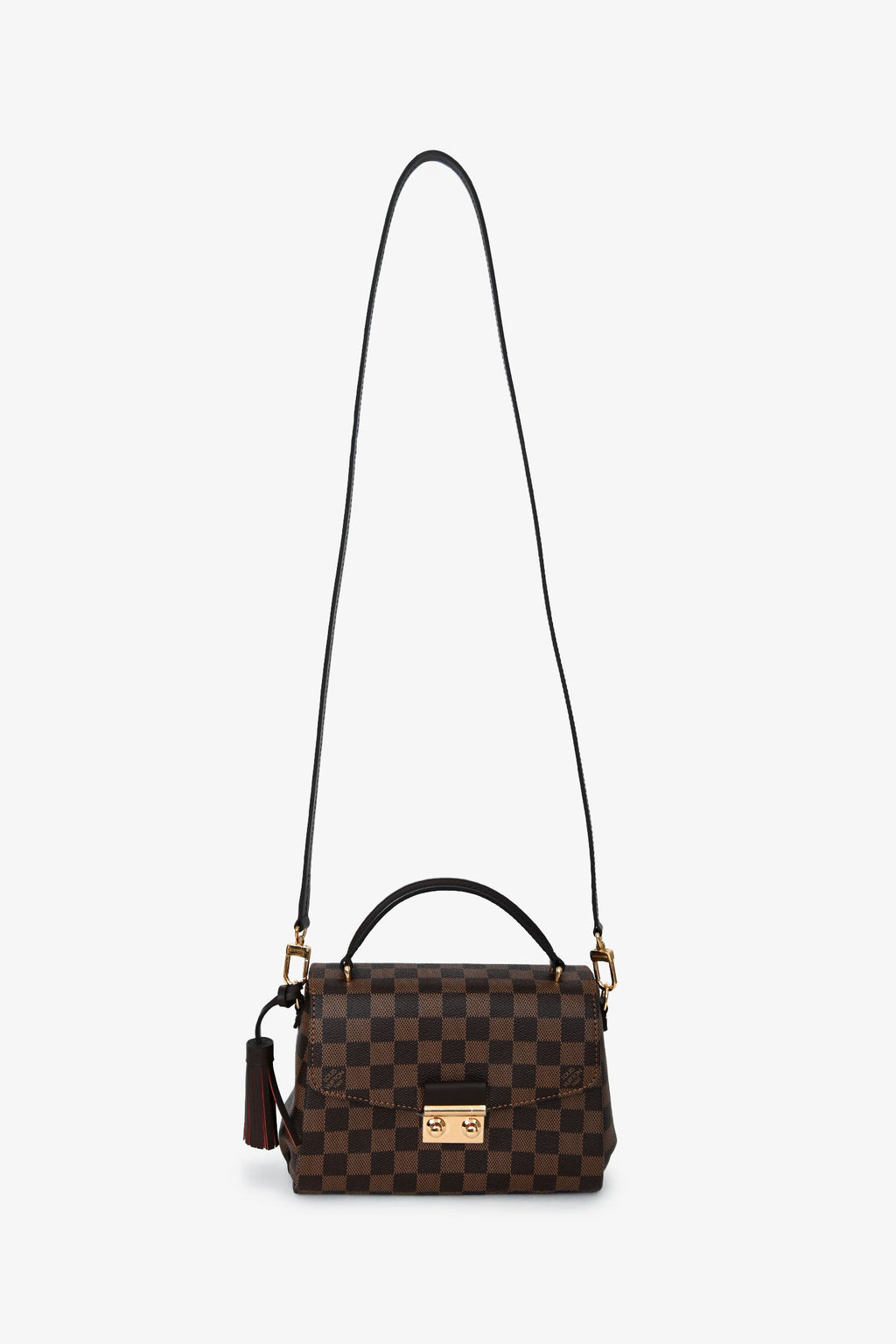 Louis Vuitton Damier Ebene 'Croisette' Top Handle With Strap