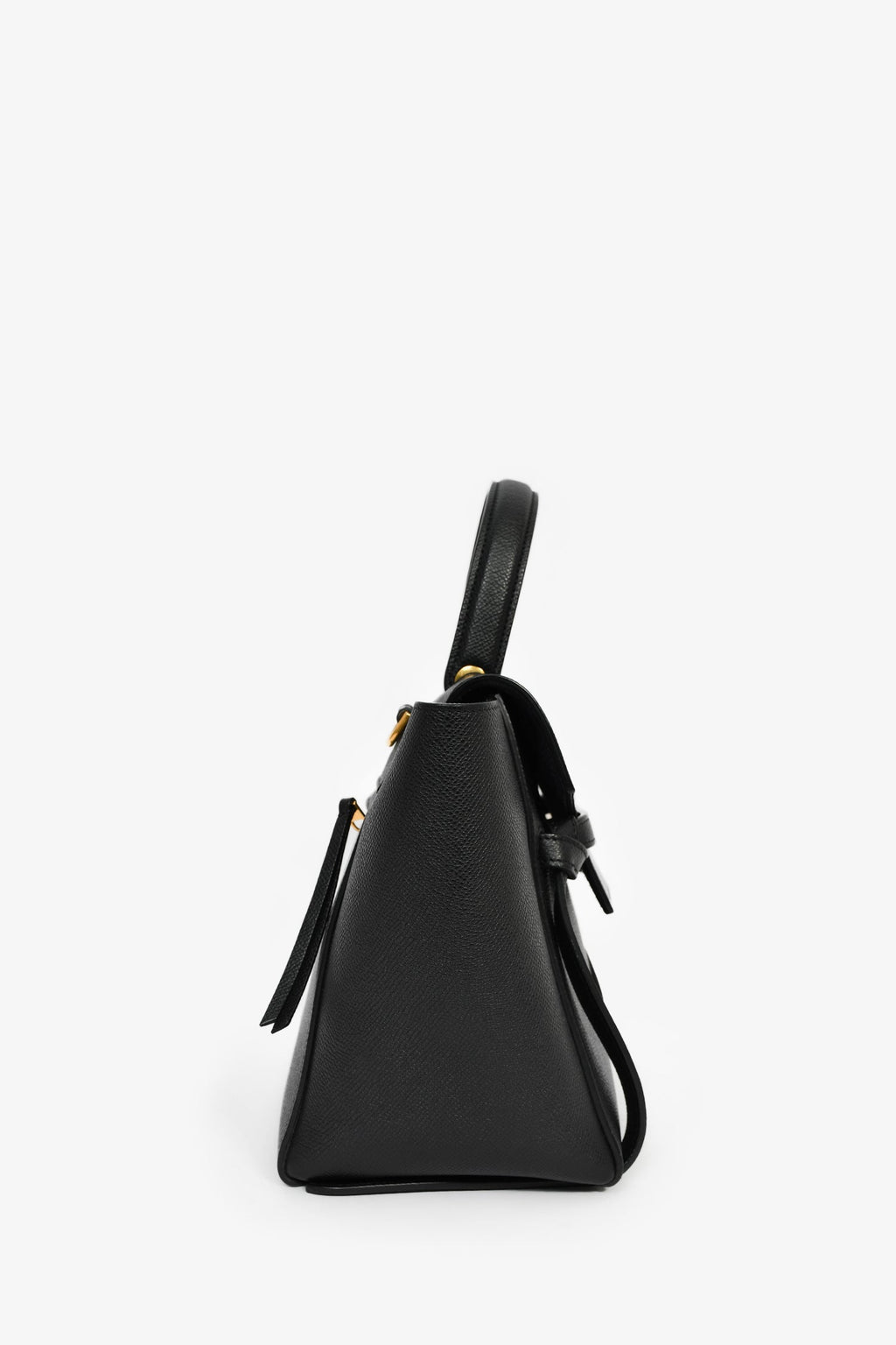 Celine Black Leather Micro Belt Bag With Strap