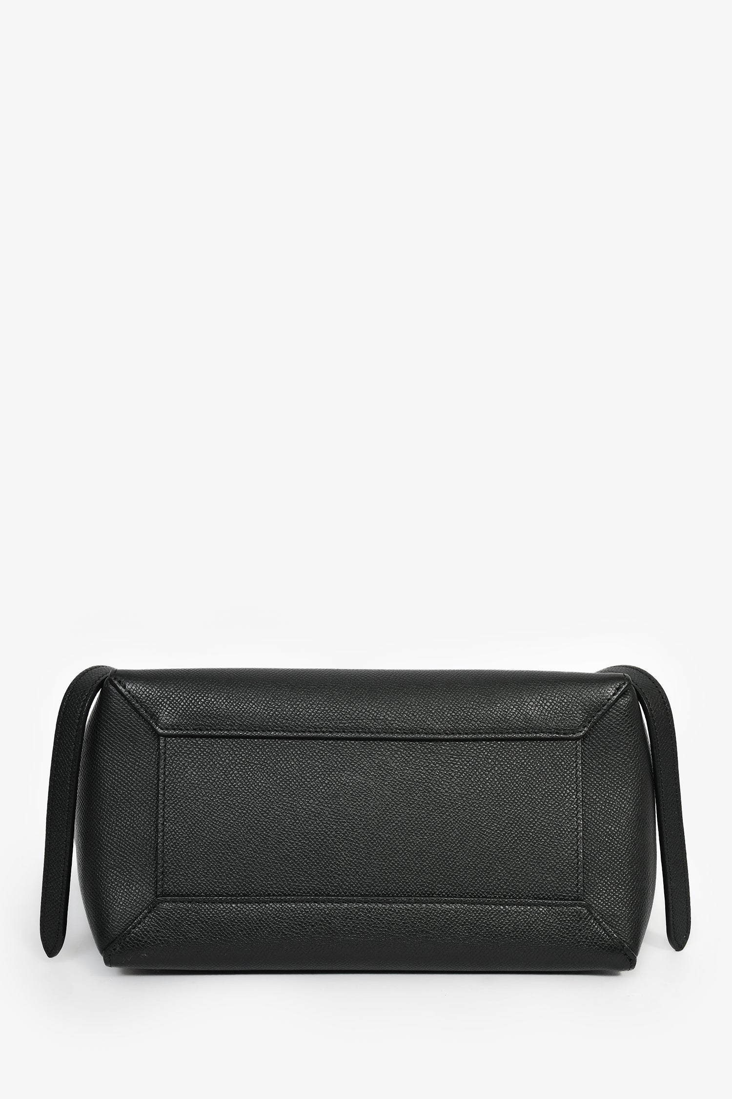 Celine Black Leather Micro Belt Bag With Strap