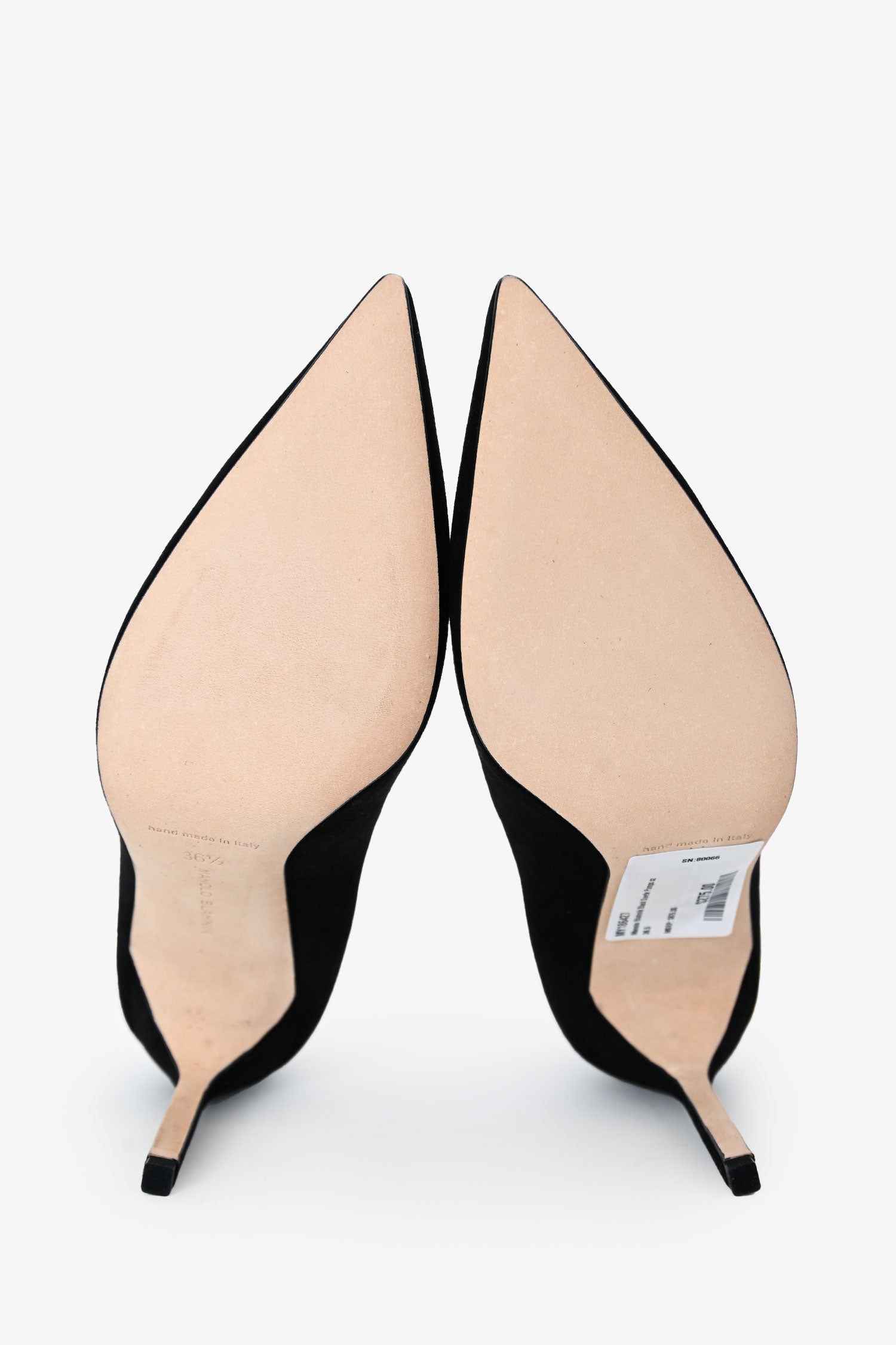 Manolo Blahnik Black Suede Pumps Size 36.5