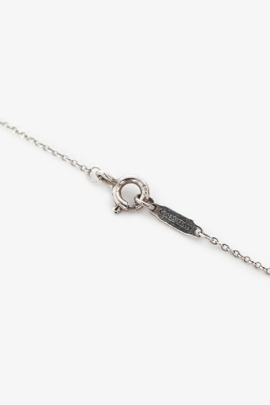 Tiffany & Co. Sterling Silver Twist Circle Pendant Necklace