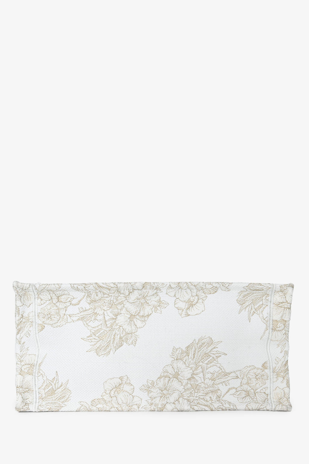 Christian Dior 2022 Metallic & White Canvas Medium Book Tote
