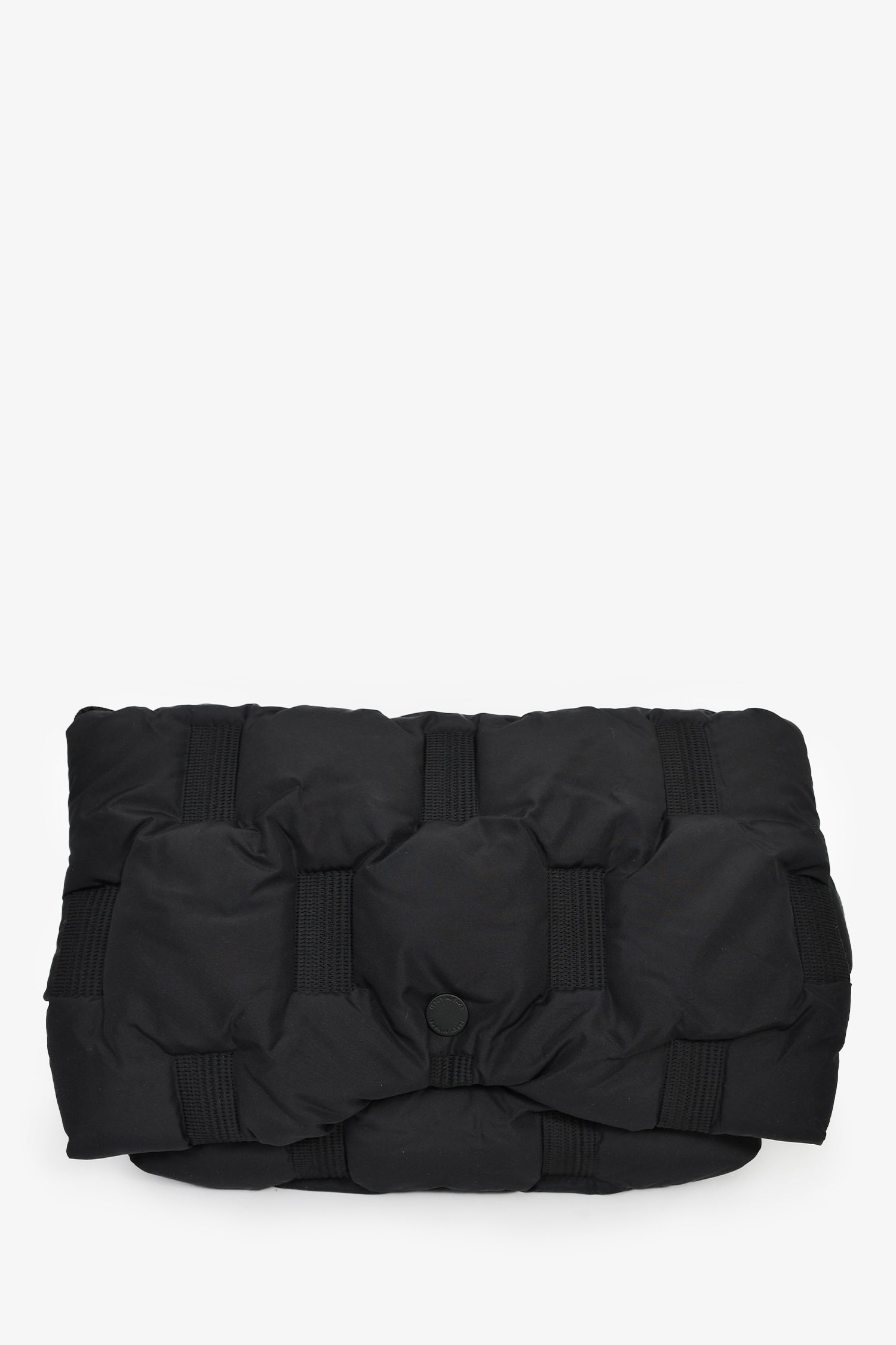 Issey Miyake Black Puffer Messenger Bag