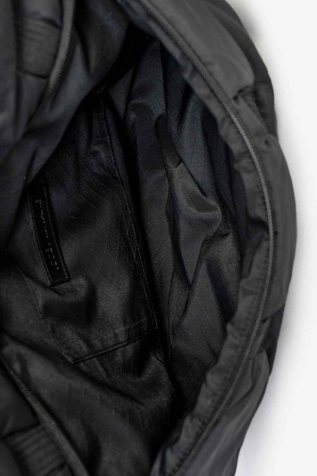 Issey Miyake Black Puffer Messenger Bag