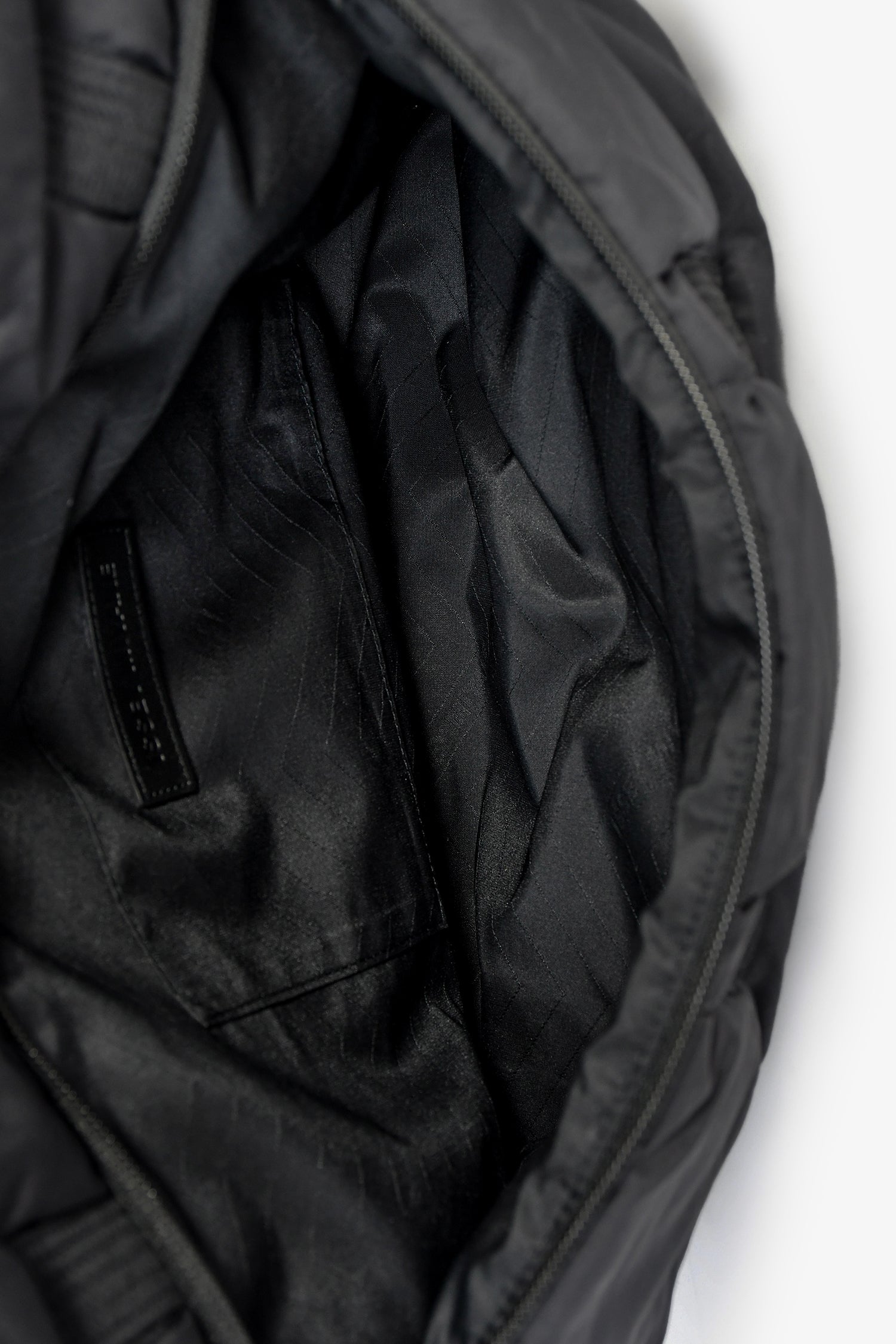 Issey Miyake Black Puffer Messenger Bag