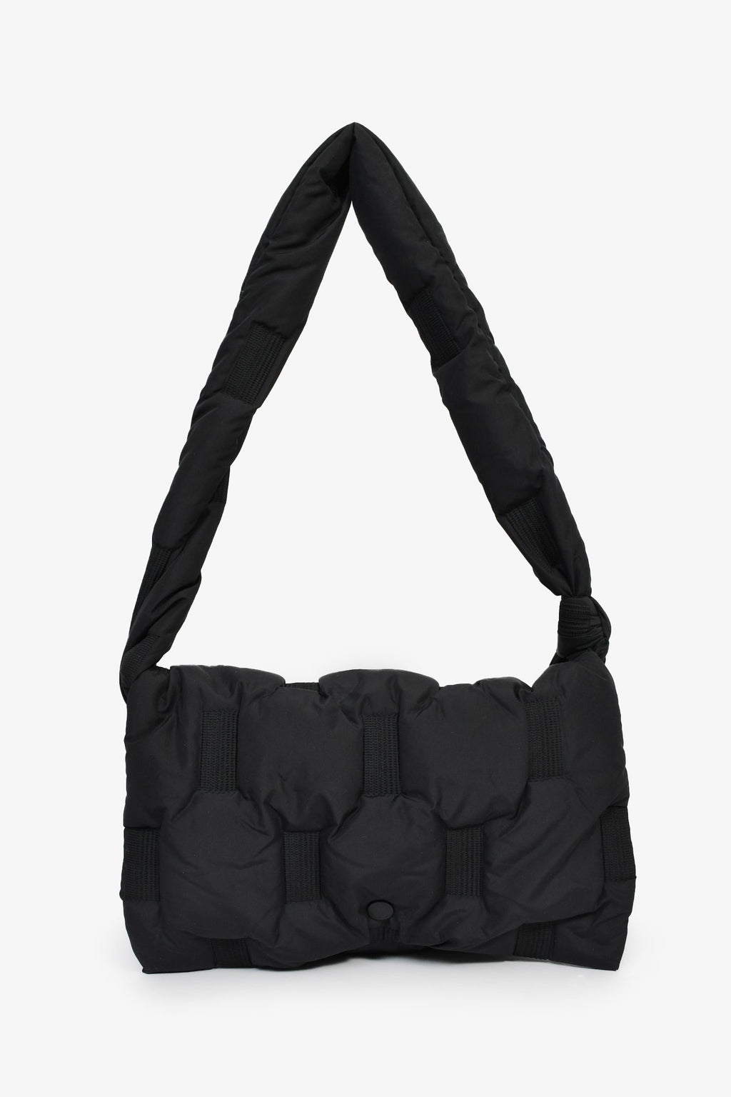 Issey Miyake Black Puffer Messenger Bag